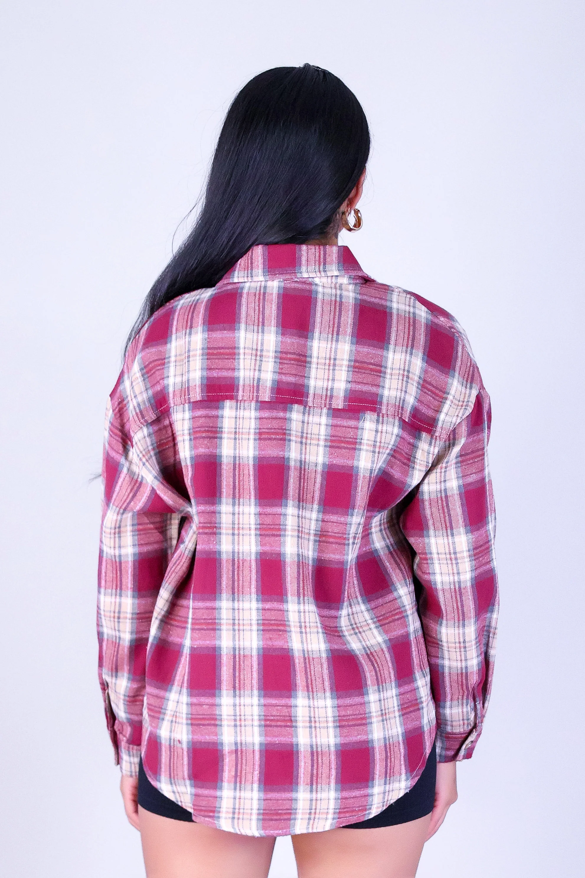 FALL IN LINE PLAID TOP - Image 4