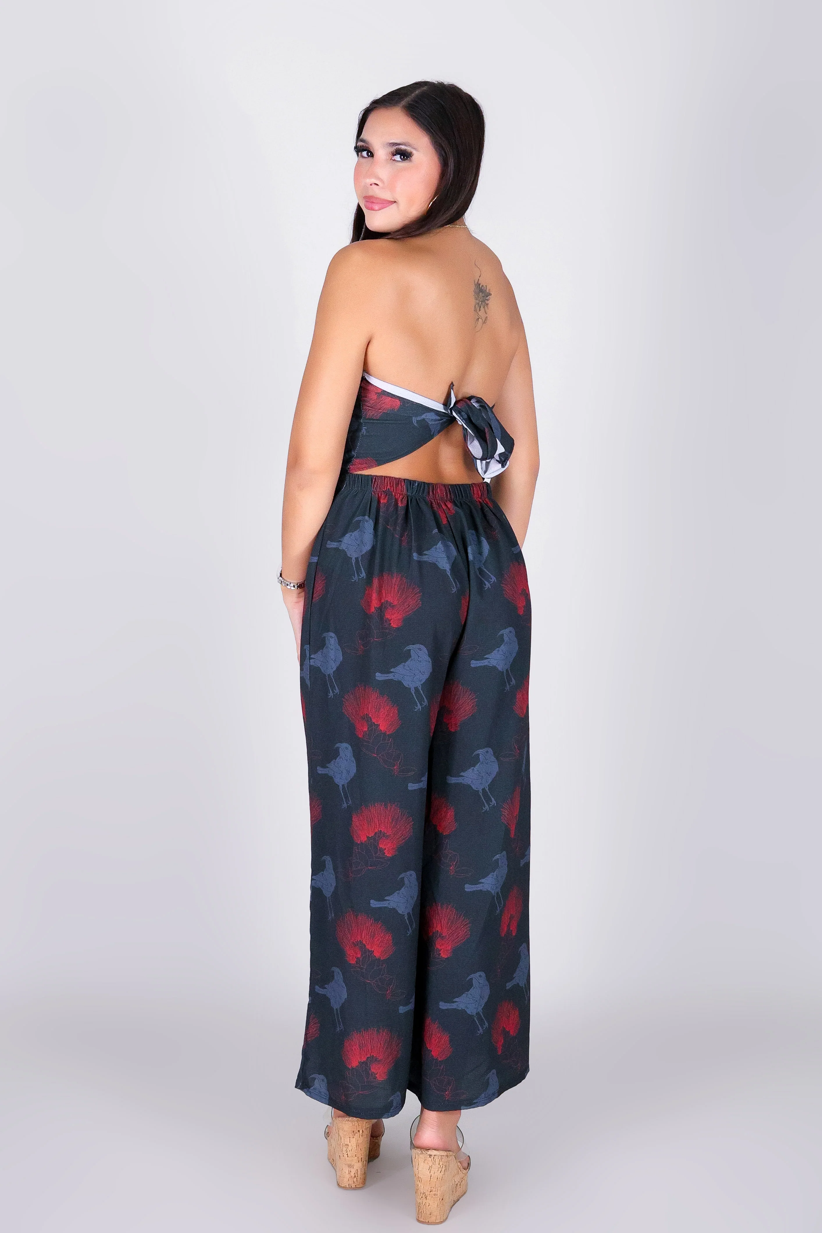 IIWI BIRD TIE BACK JUMPSUIT - Image 3