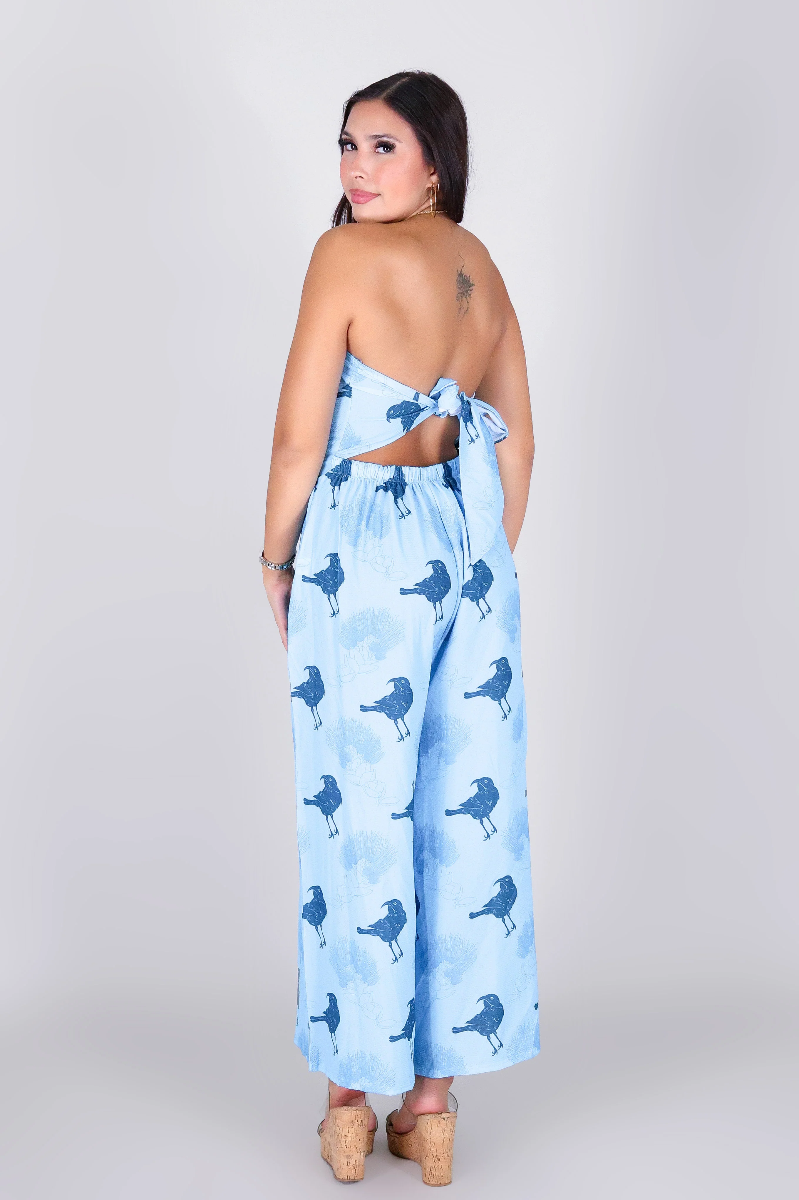 IIWI BIRD TIE BACK JUMPSUIT - Image 3