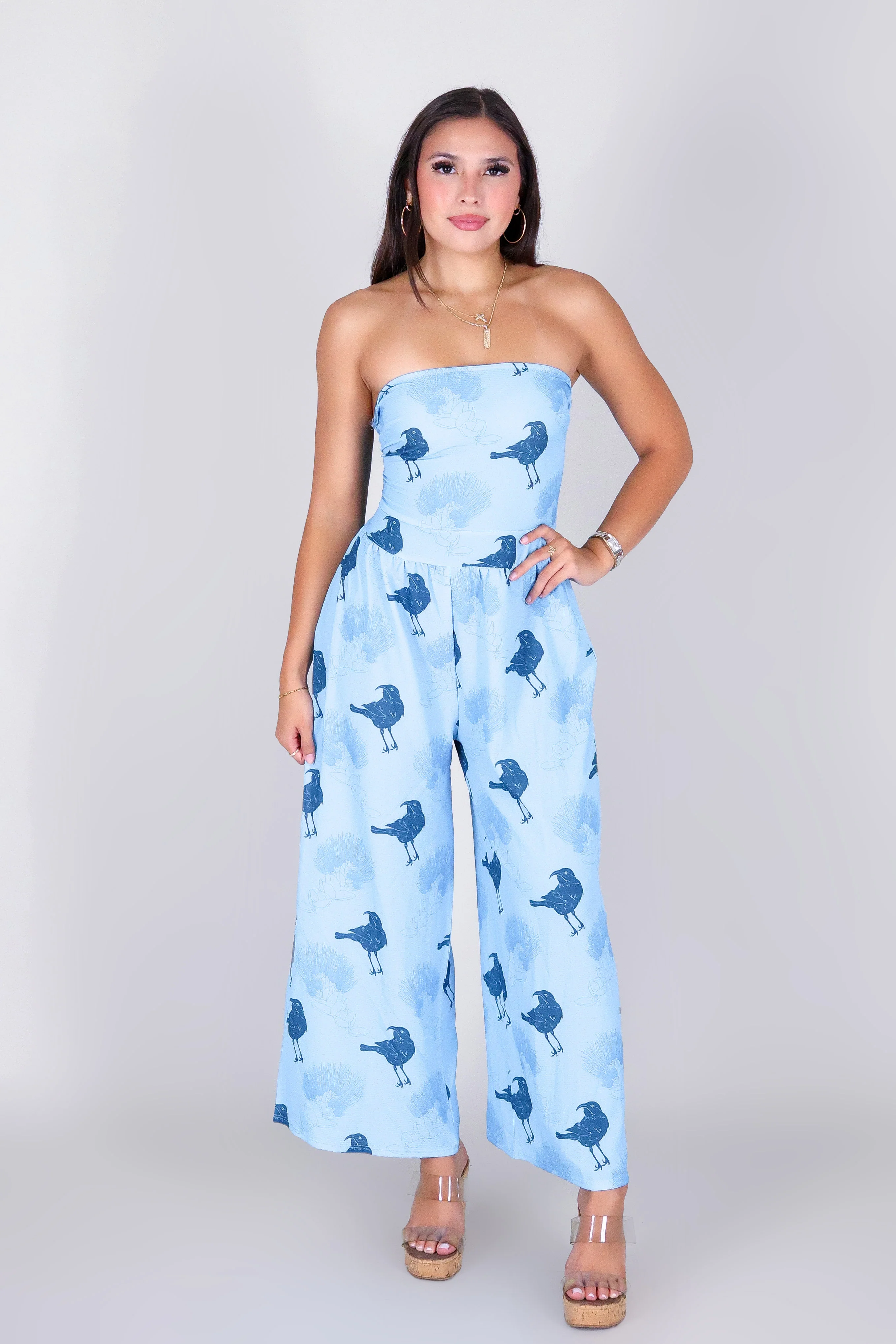 IIWI BIRD TIE BACK JUMPSUIT - Image 4