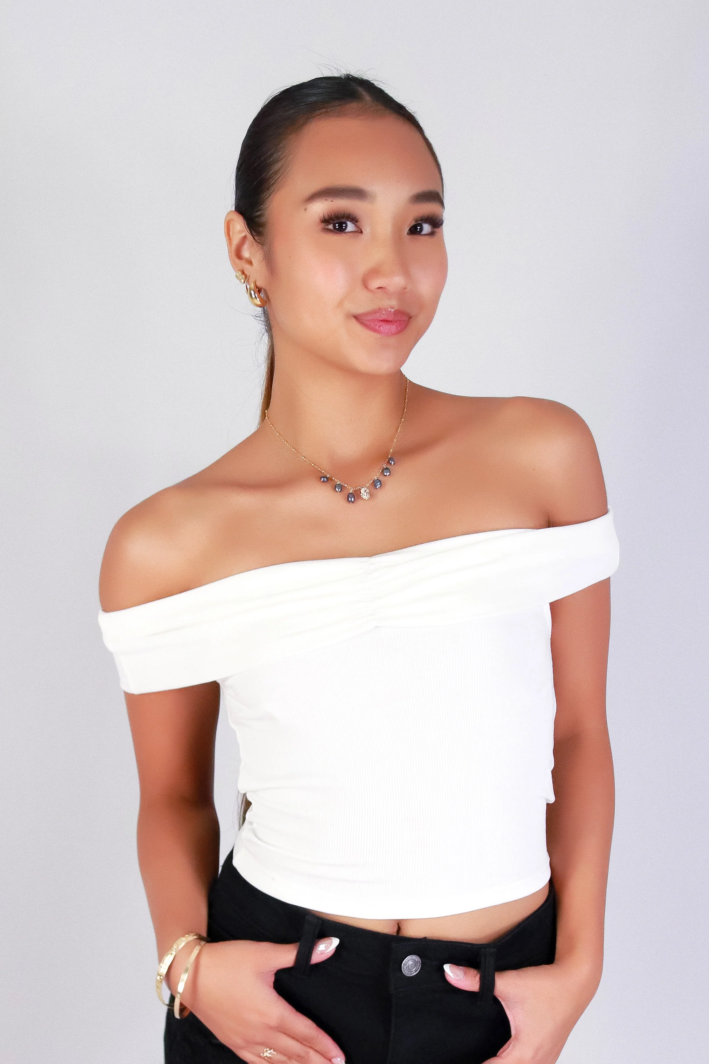 KISS THE NIGHT OFF SHOULDER TOP - Image 2