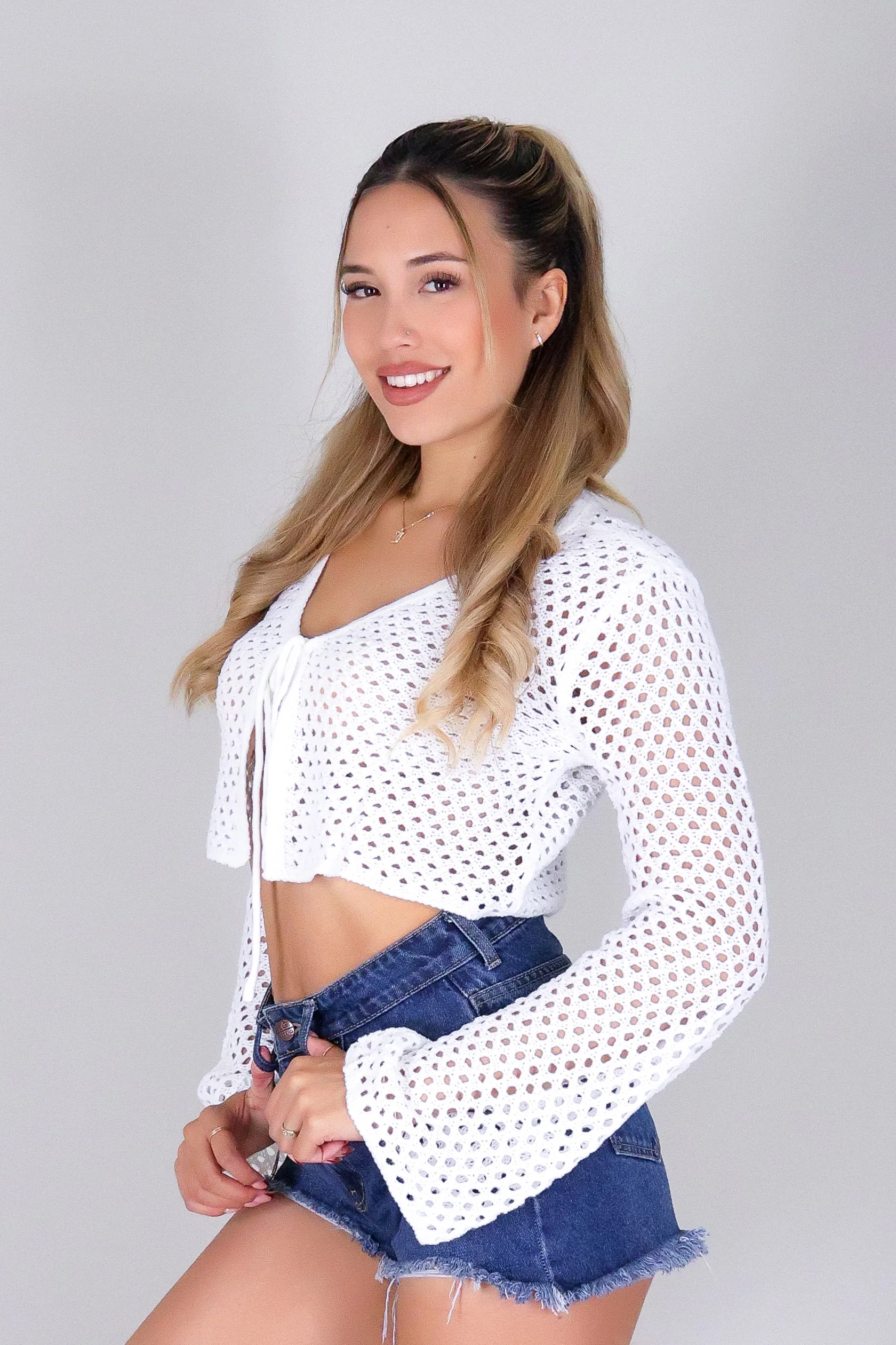 STAY SOFT CROCHET CARDIGAN - Image 3