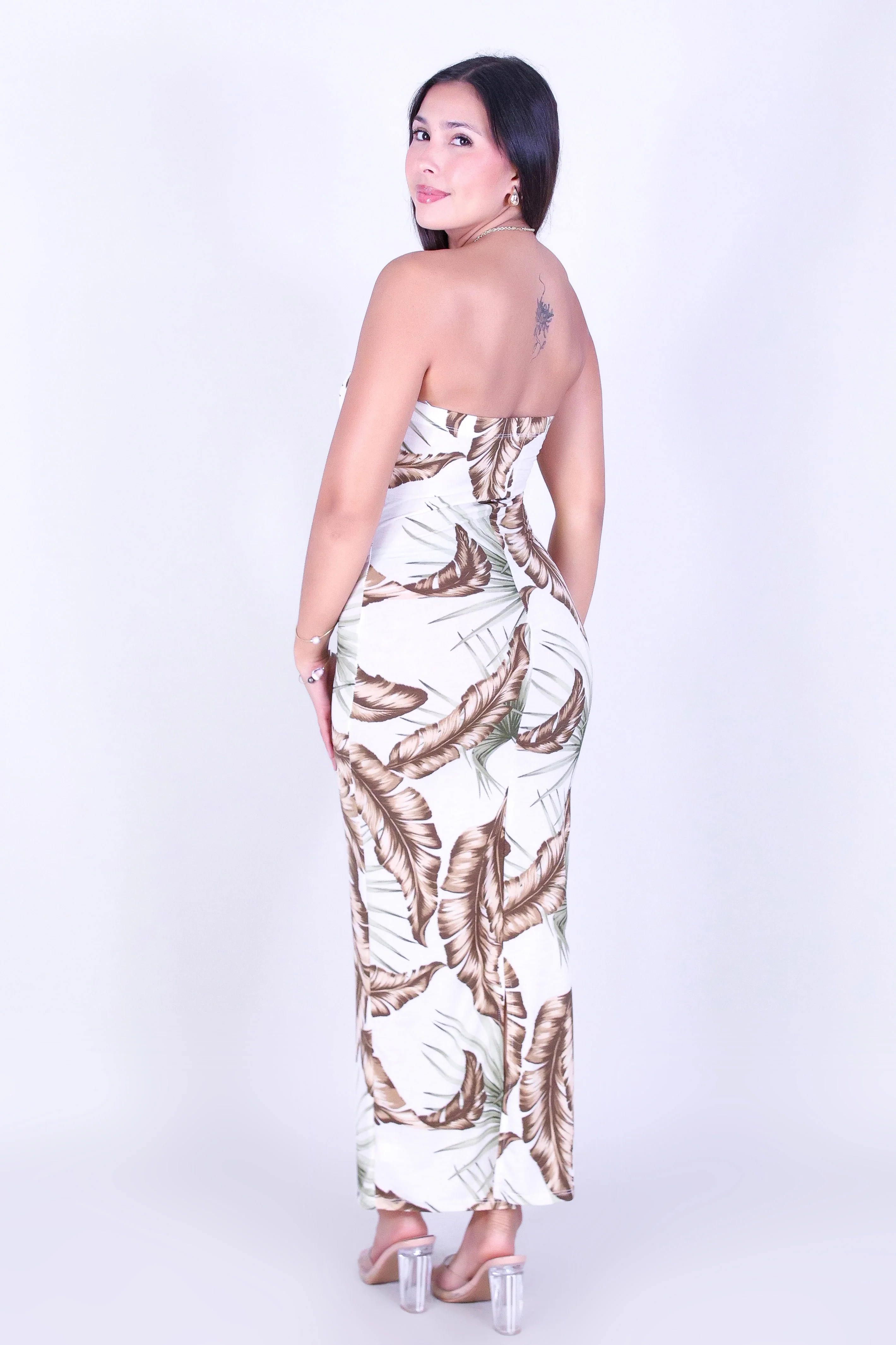 PARADISE LEAF MIDI DRESS - Image 3