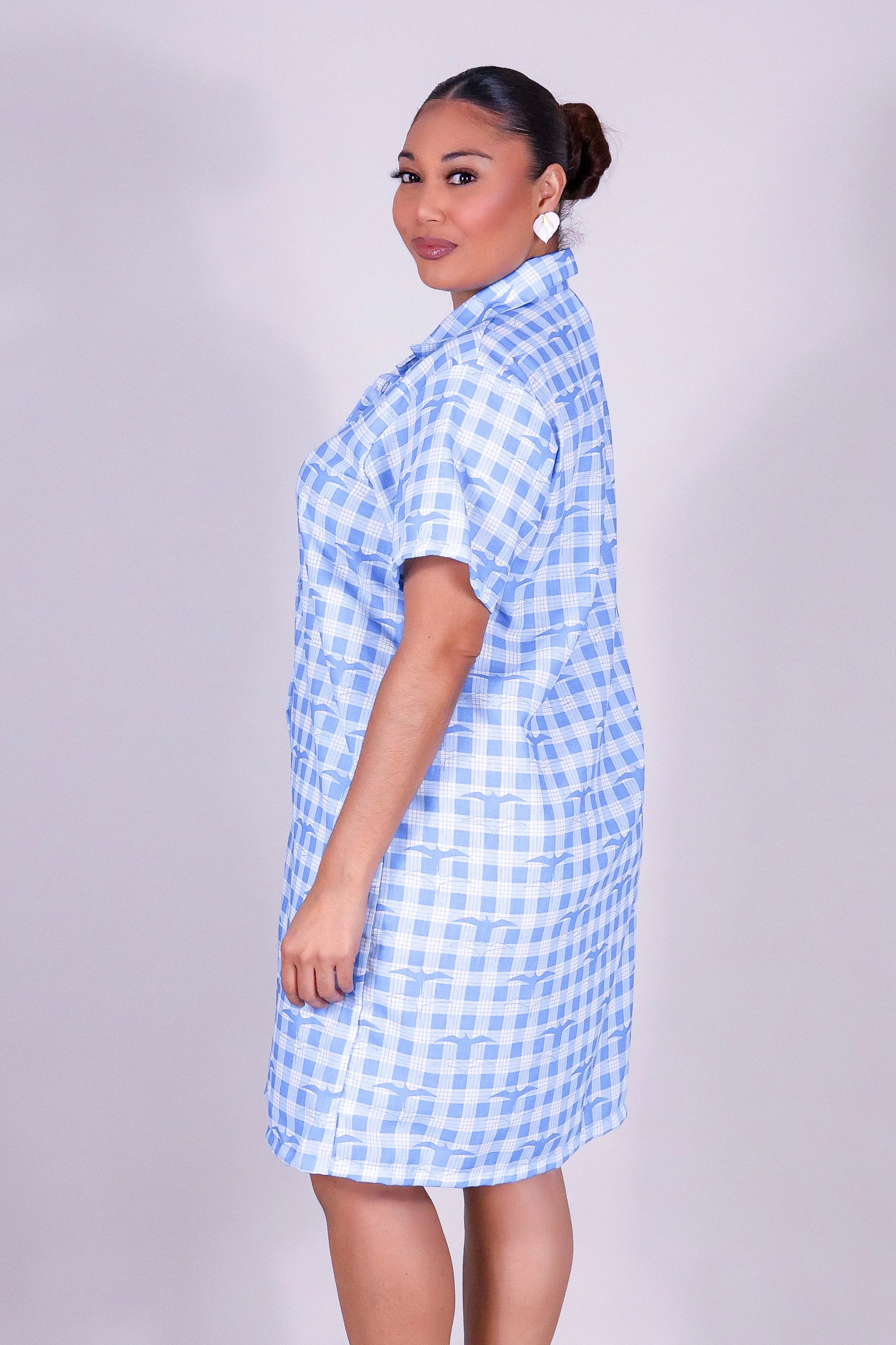 IWA PALAKA BUTTON DOWN DRESS - Image 3