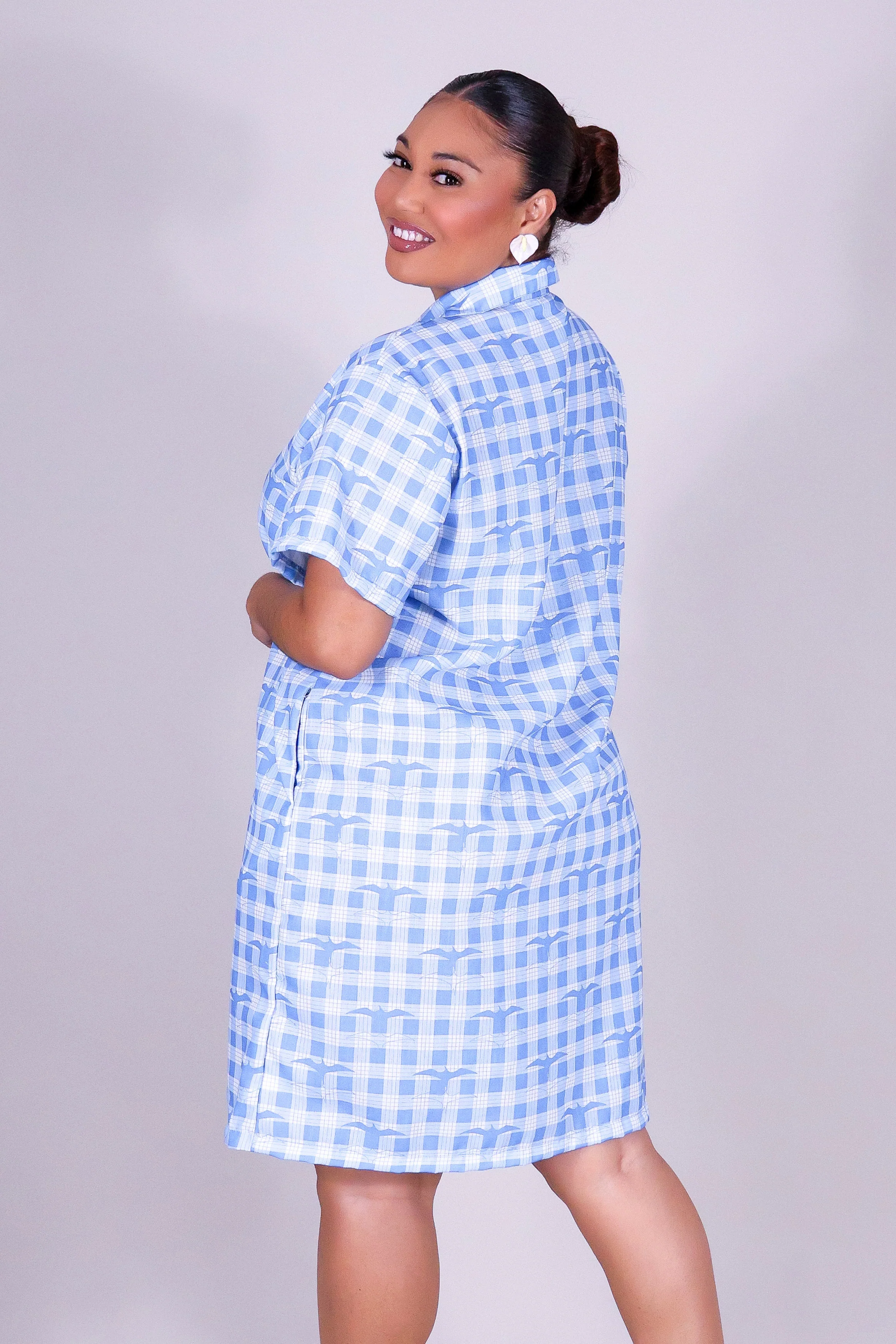 IWA PALAKA BUTTON DOWN DRESS - Image 4