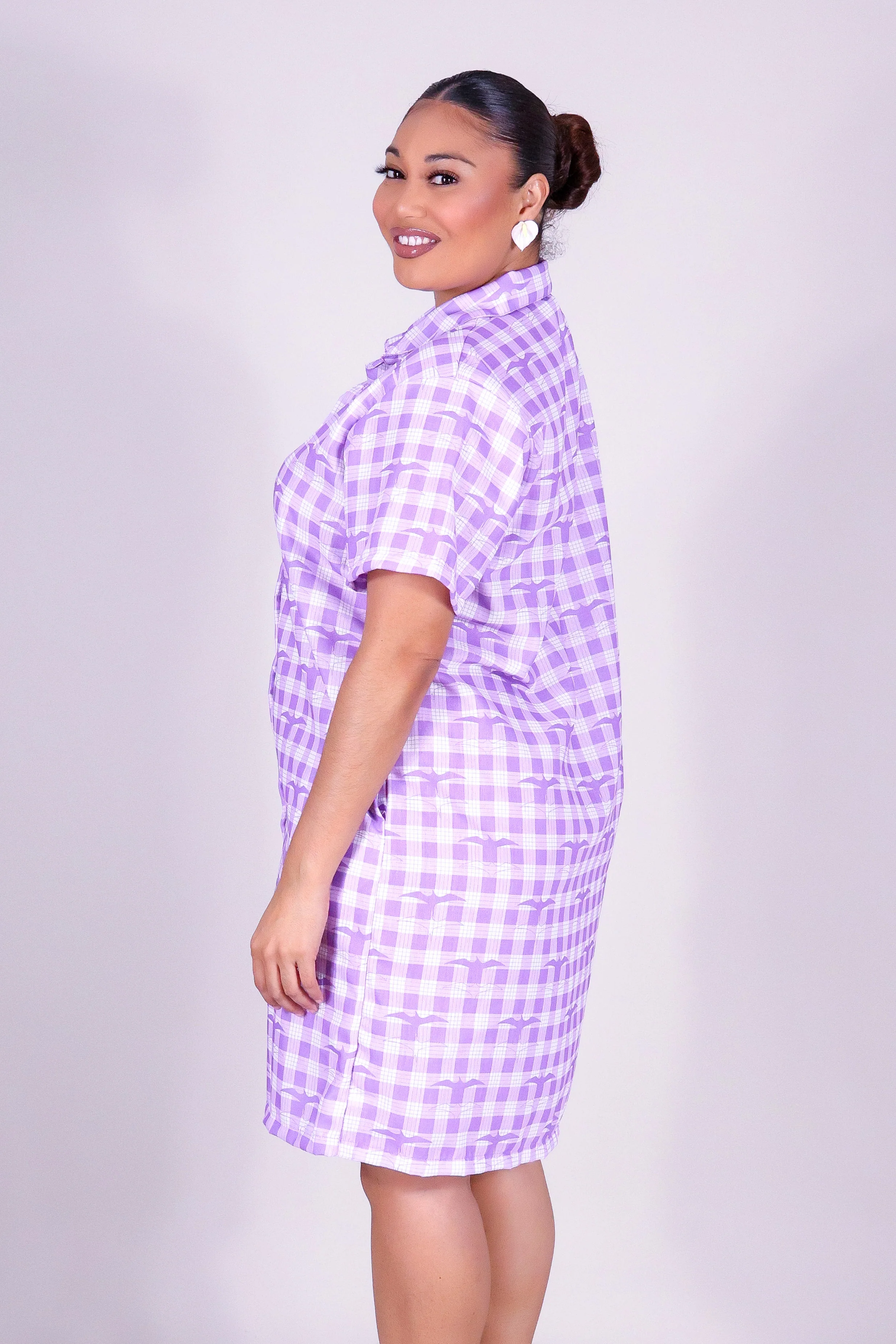 IWA PALAKA BUTTON DOWN DRESS - Image 3