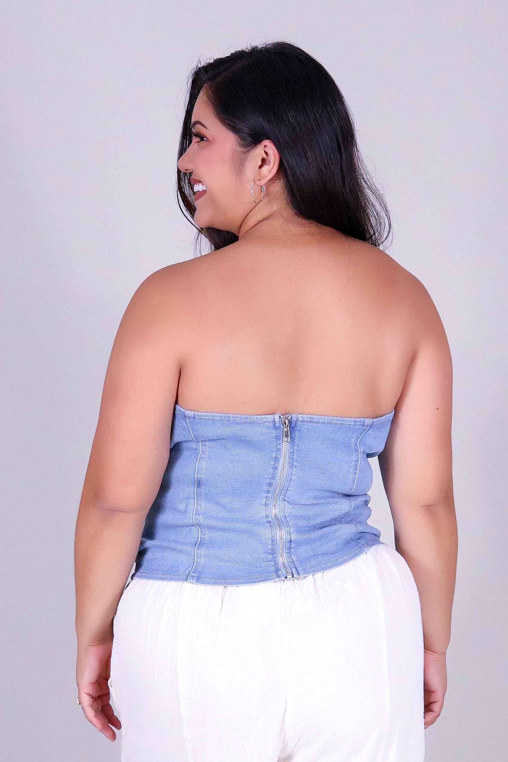 BARE FORM DENIM CORSET - Image 4