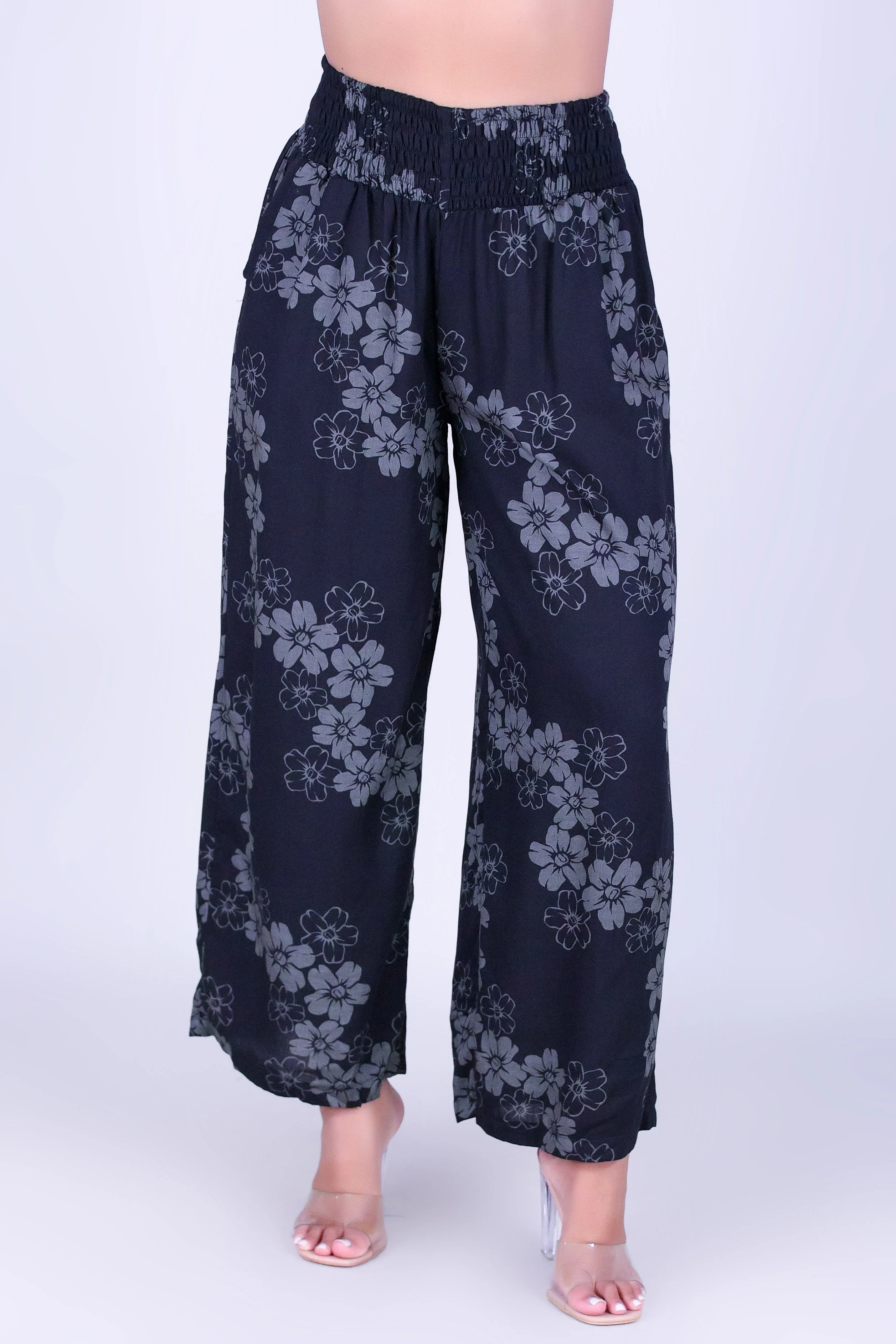 PUAKENIKENI PARADISE SMOCKED WAIST PANTS - Image 2