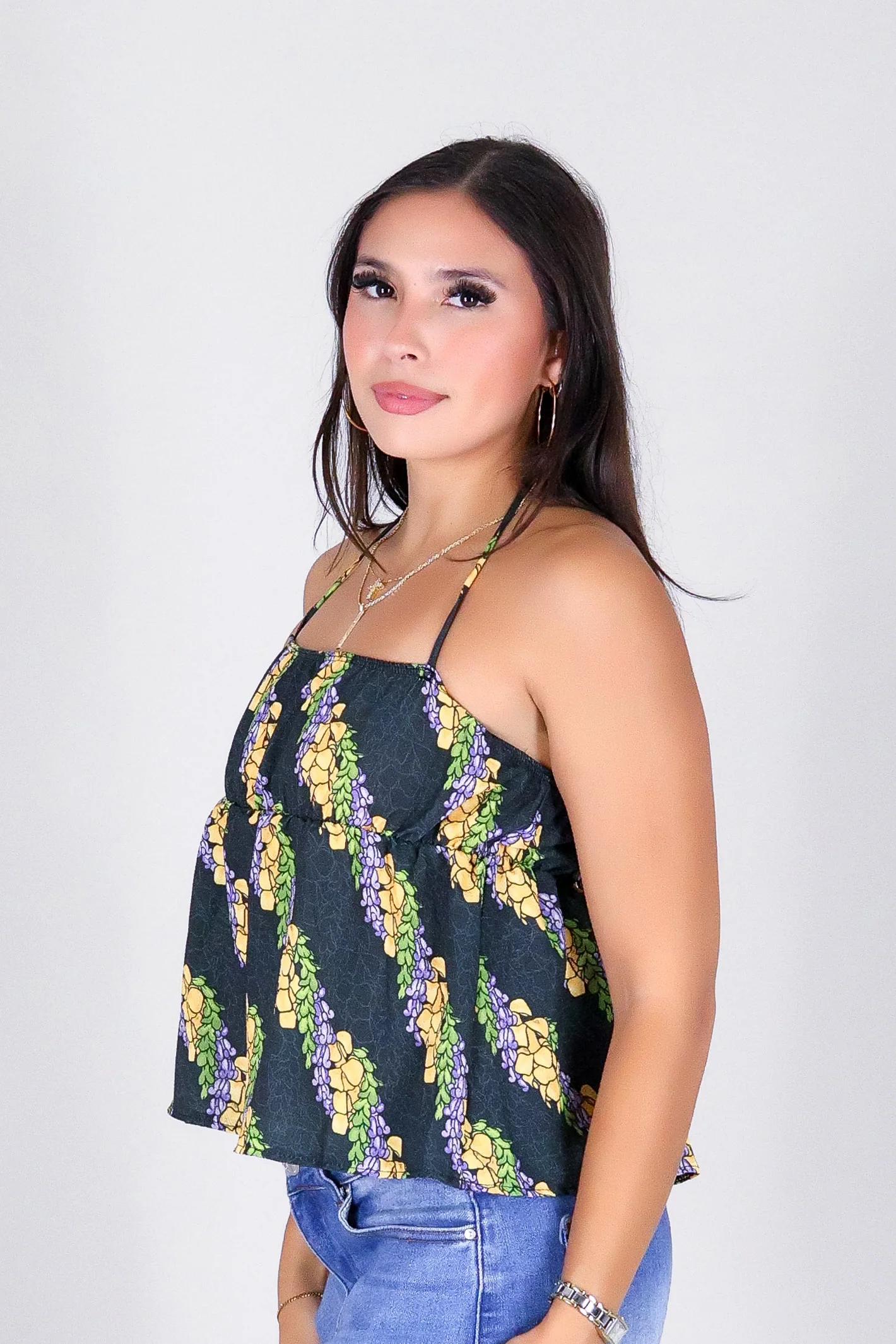 TWIST LEI BABYDOLL HALTER TOP - Image 3