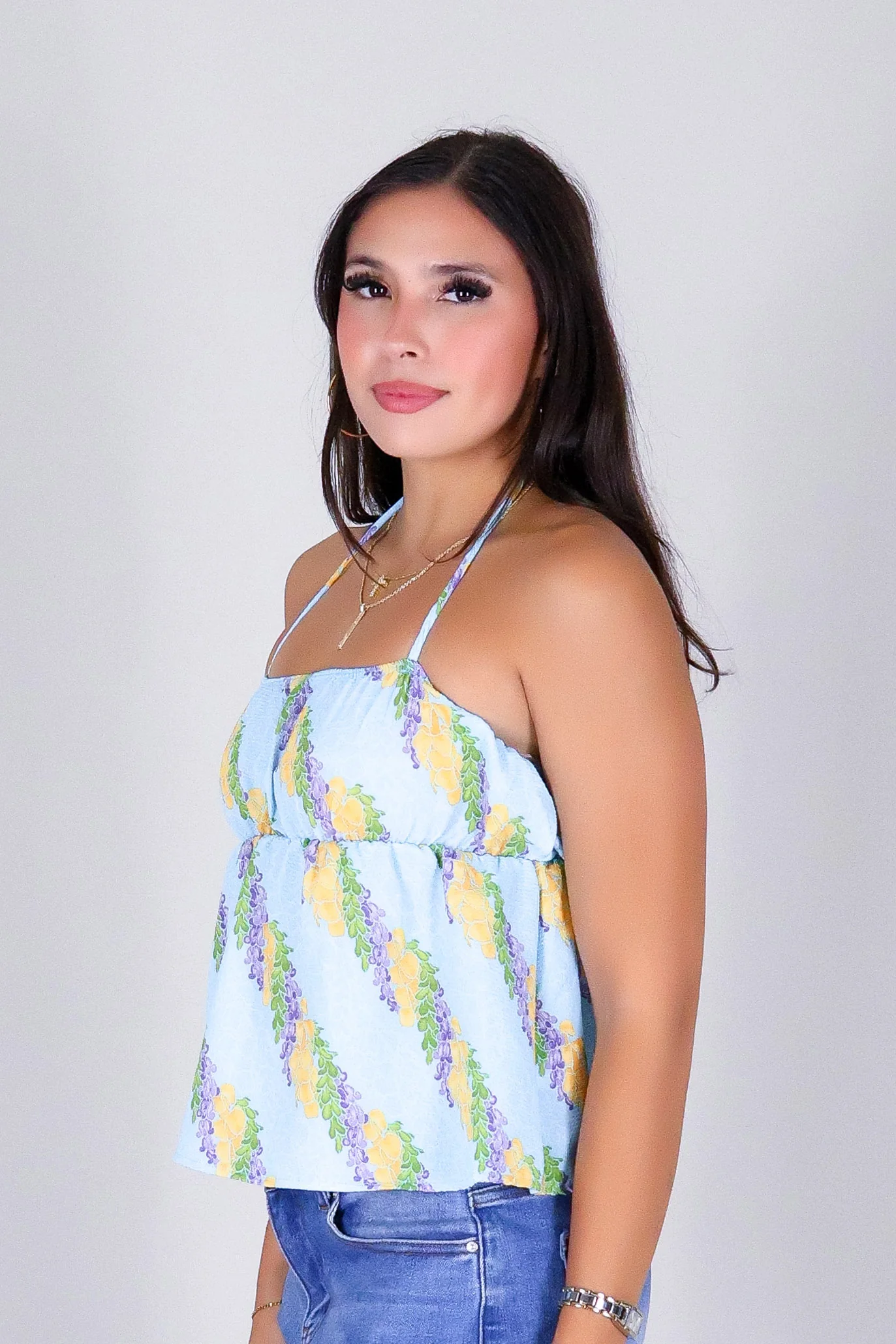 TWIST LEI BABYDOLL HALTER TOP - Image 3
