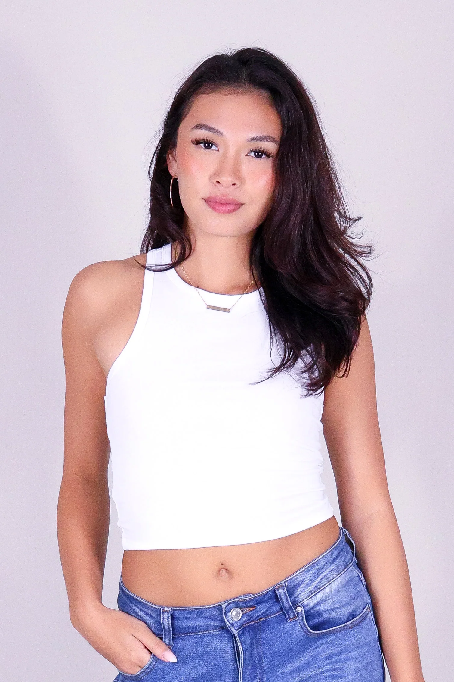 GOT NO TIME CROP TANK TOP - Image 2
