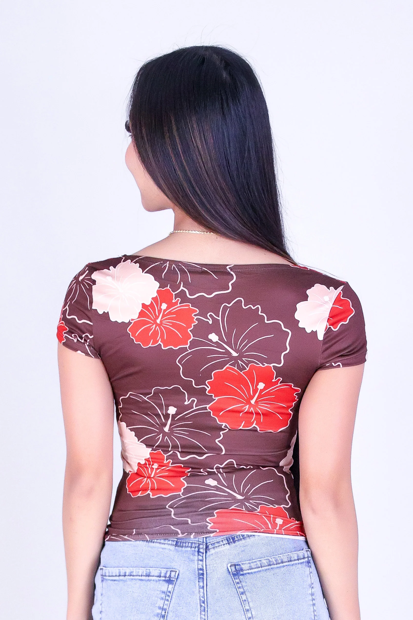 MULTI ALOALO SQUARE NECK TOP - Image 4