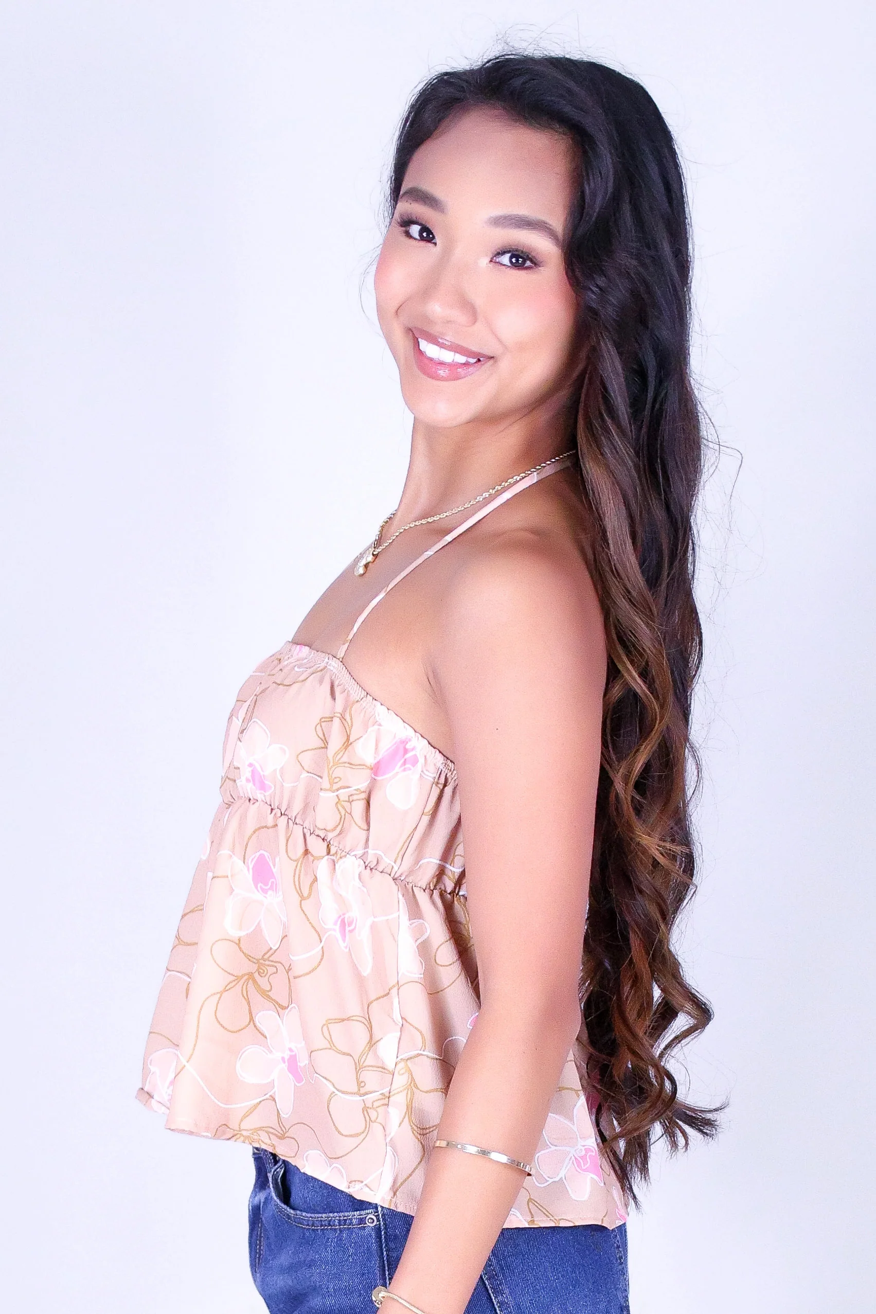 ORCHID LINE HALTER TOP - Image 3