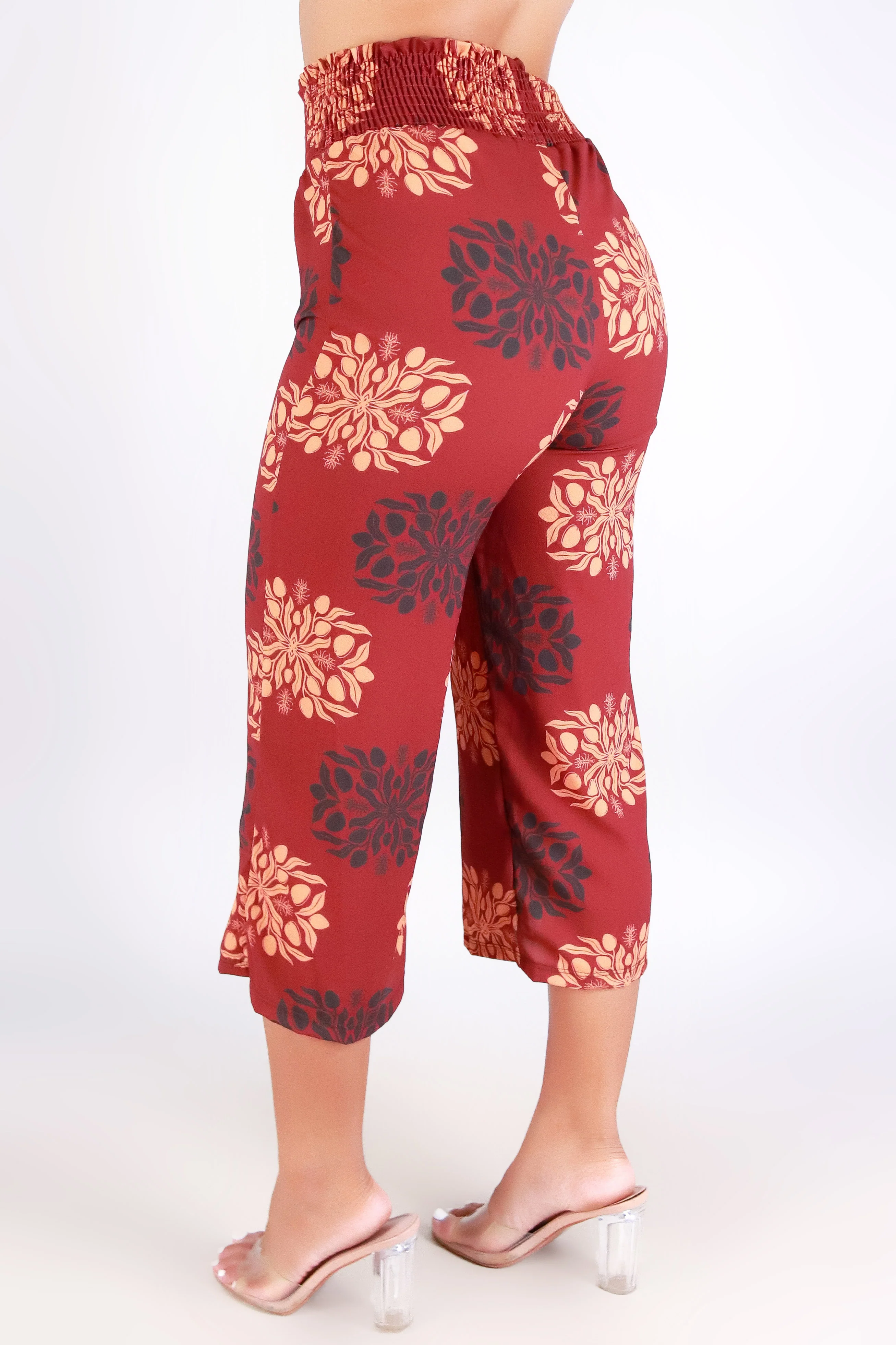 MANGO QUILT SMOCKED WAIST PANTS - Image 3