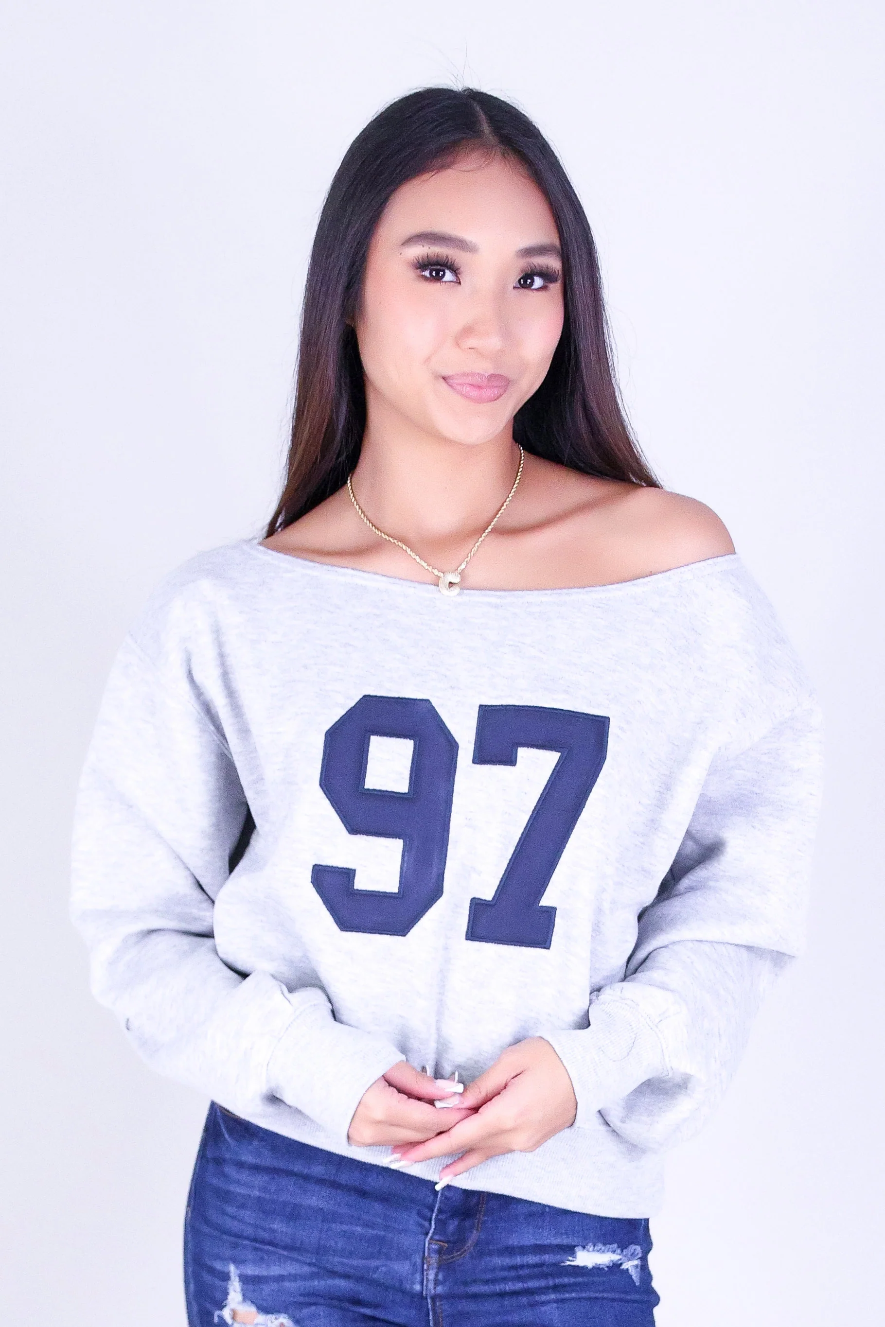 #97 OFF SHOULDER SWEATER - Image 2