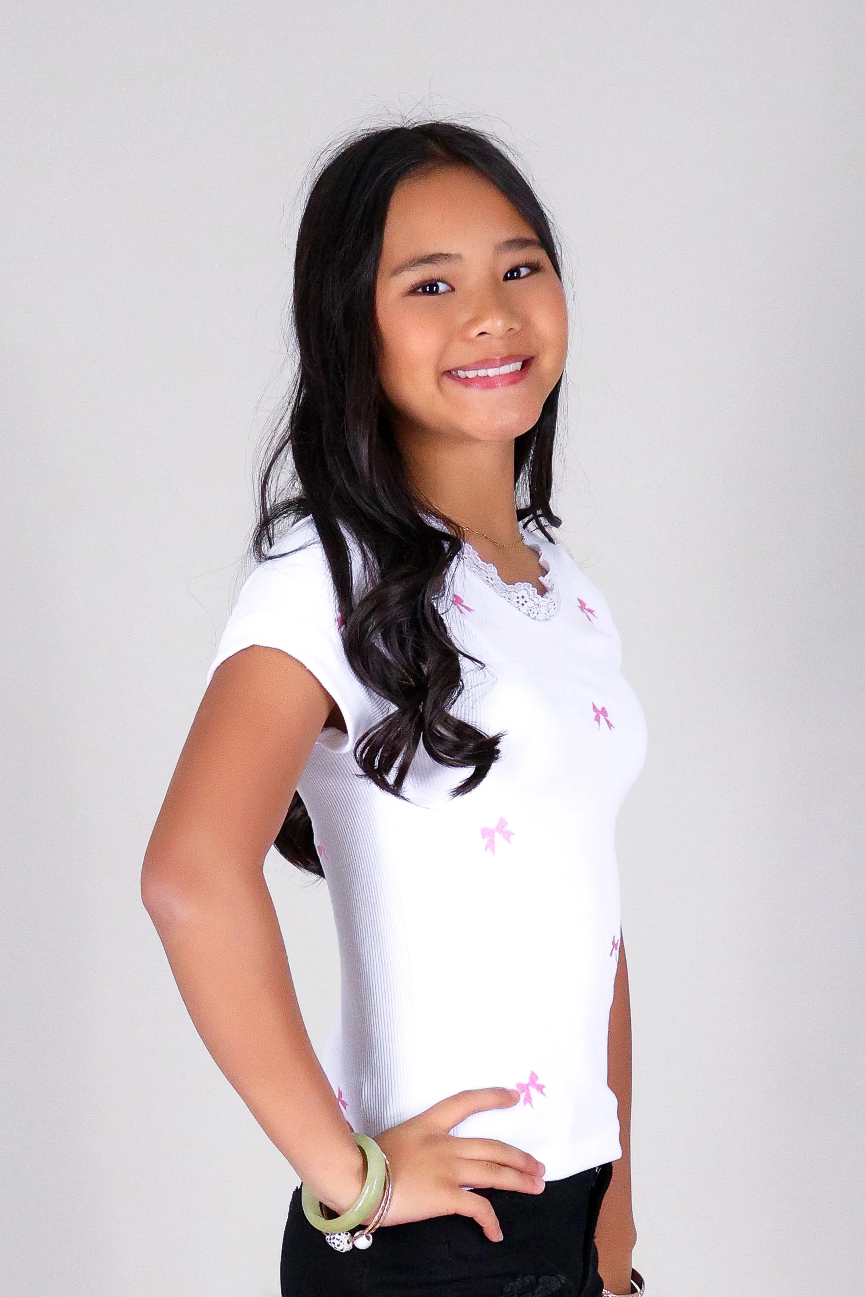 PRETTY IN BOW TOP | KIDS SIZE 2-16 - Image 3