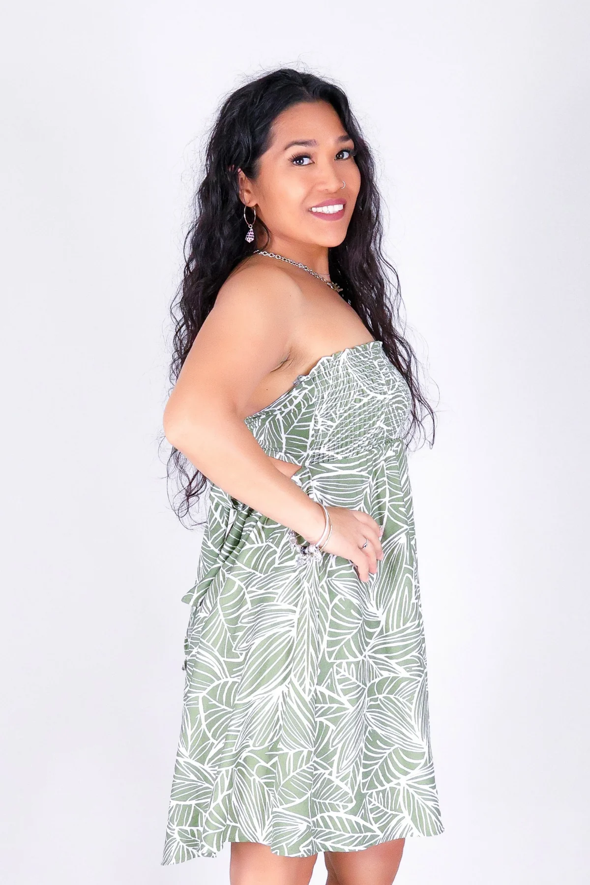 TROPIC PETAL SMOCK DRESS - Image 2