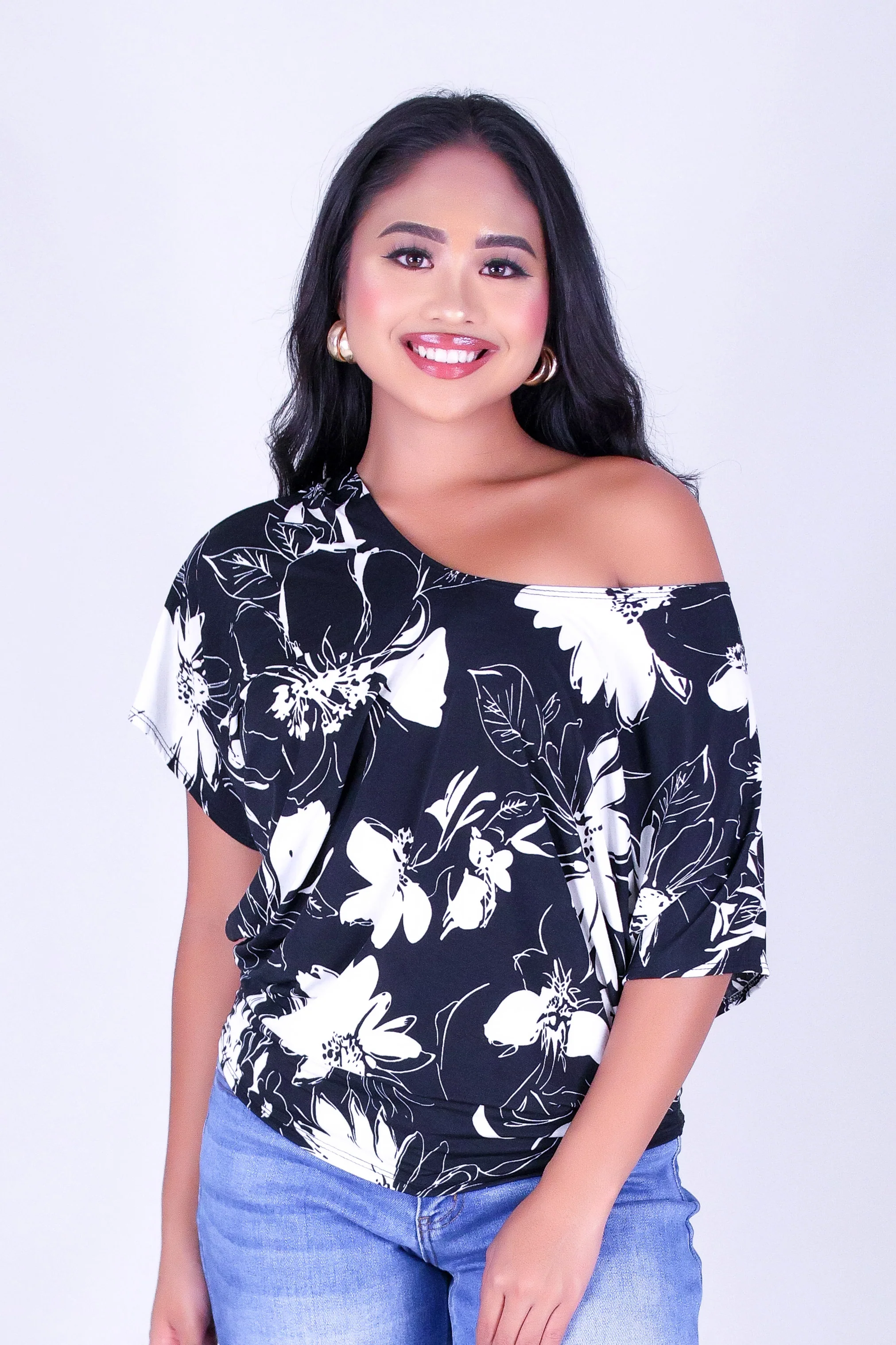 BOTANICAL LINES DOLMAN TOP - Image 2