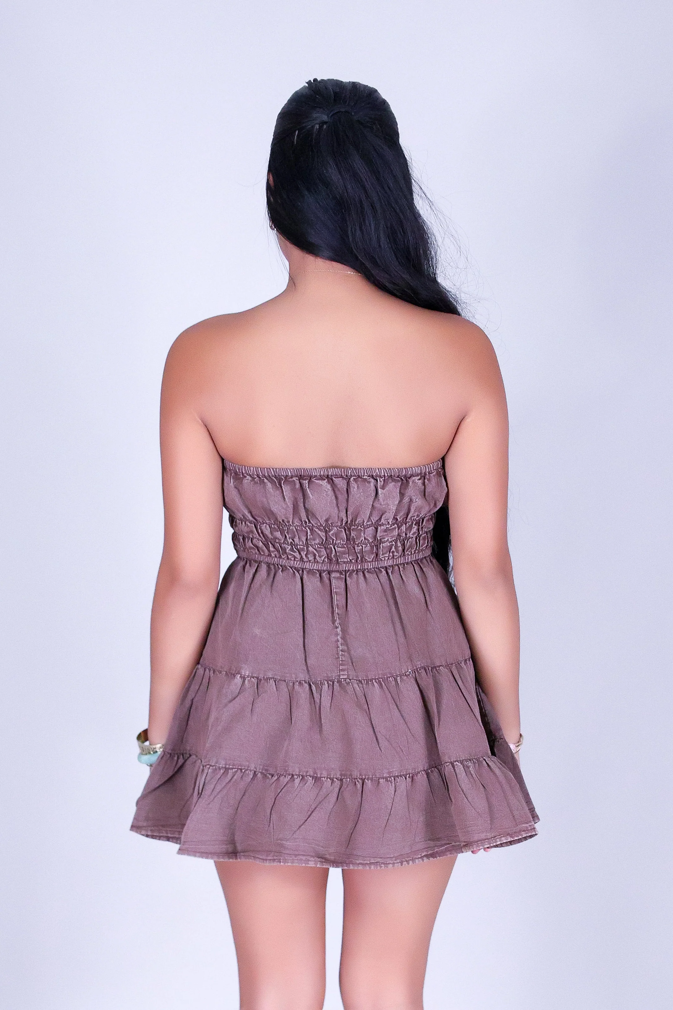 WILDFLOWER BLUE MINI TUBE DRESS - Image 4