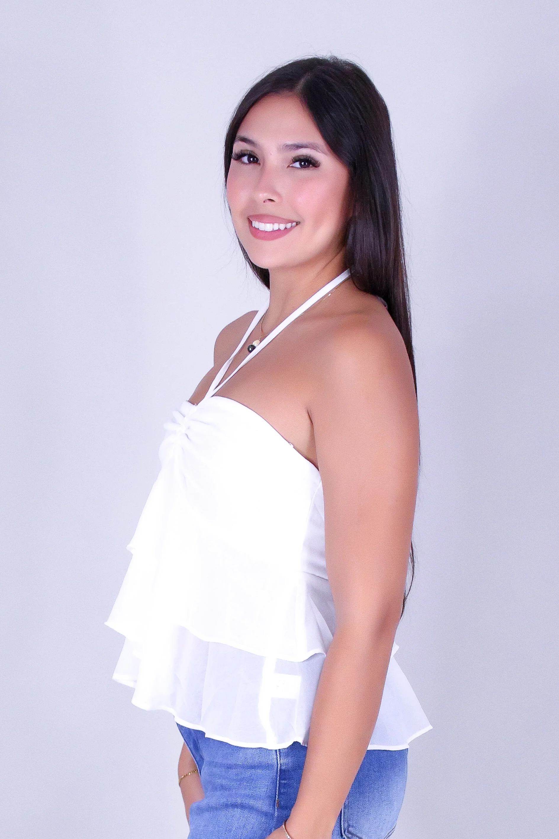 DOWNTOWN DARLING HALTER TOP - Image 3