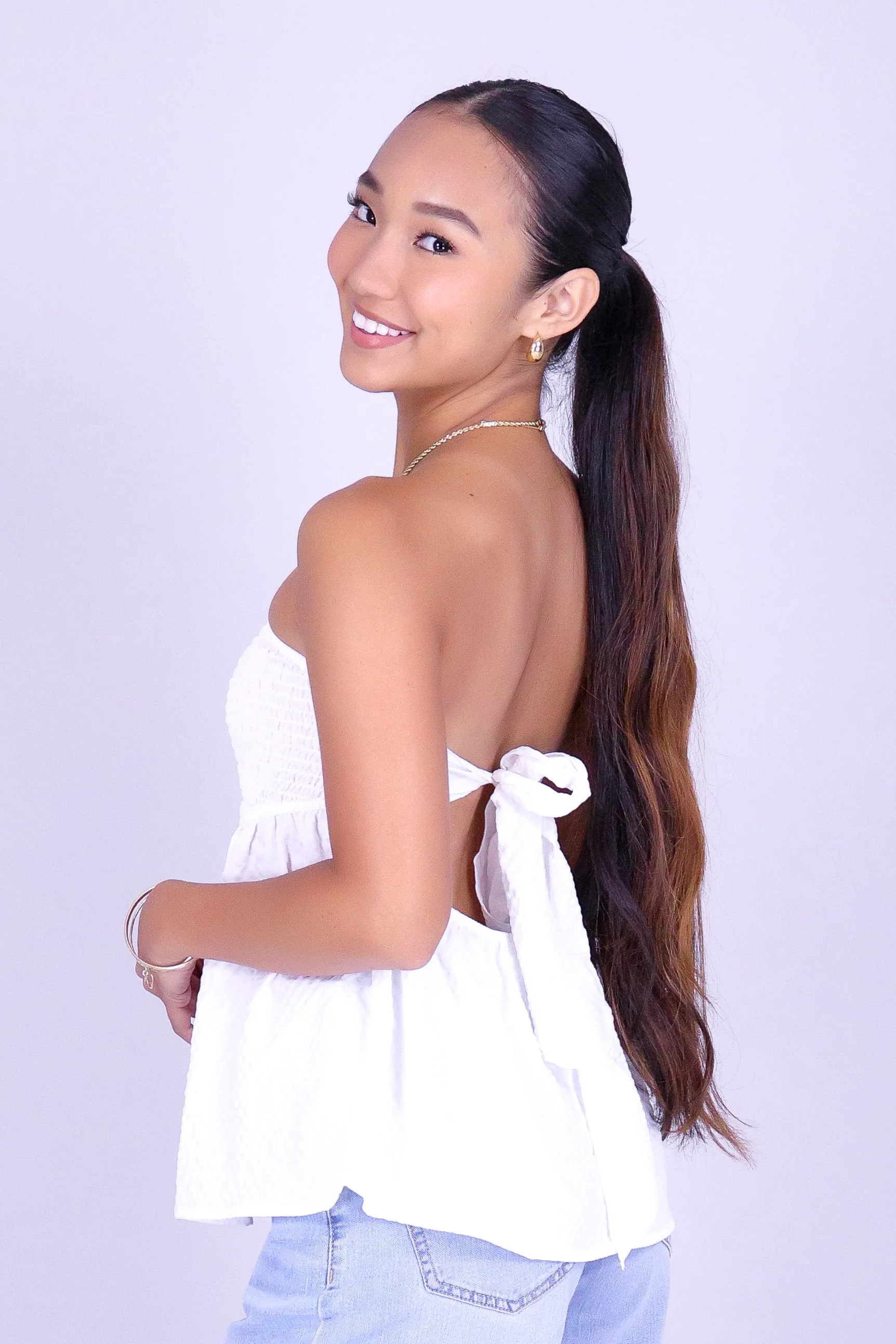 SWEETHEART SMOCKED TUBE TOP - Image 3