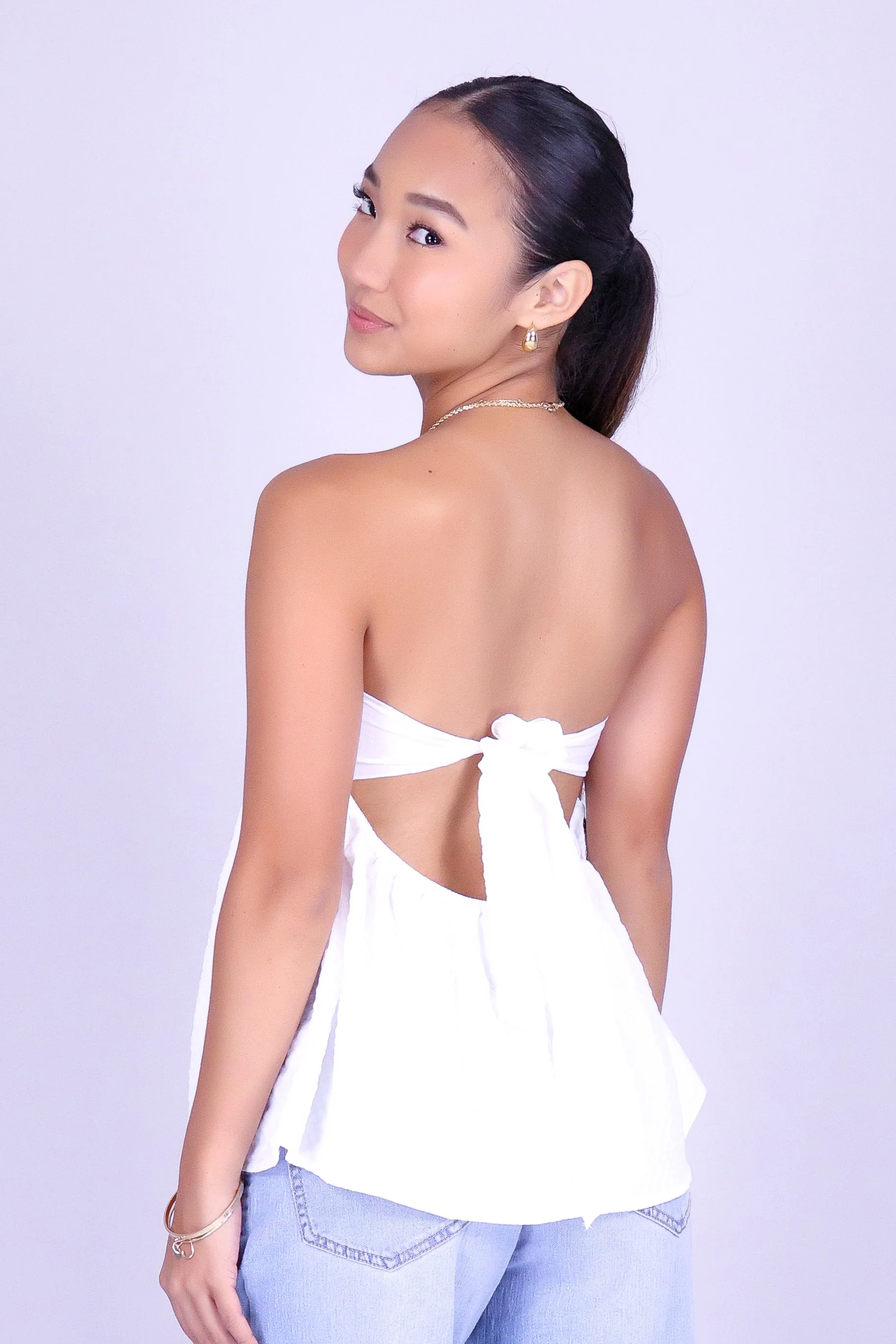 SWEETHEART SMOCKED TUBE TOP - Image 4