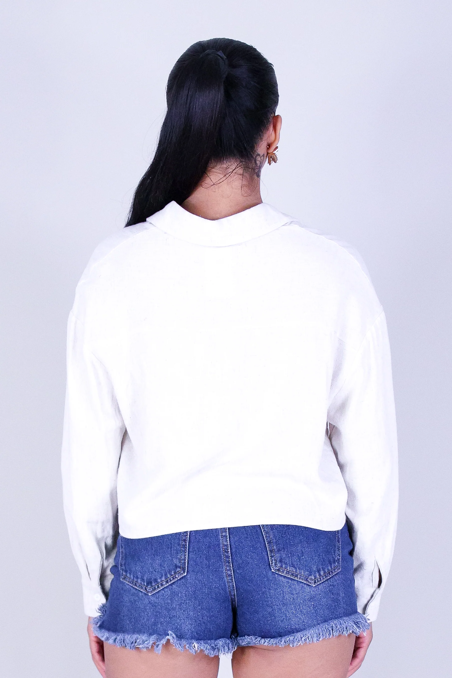 DARLING LINEN BUTTON DOWN TOP - Image 4