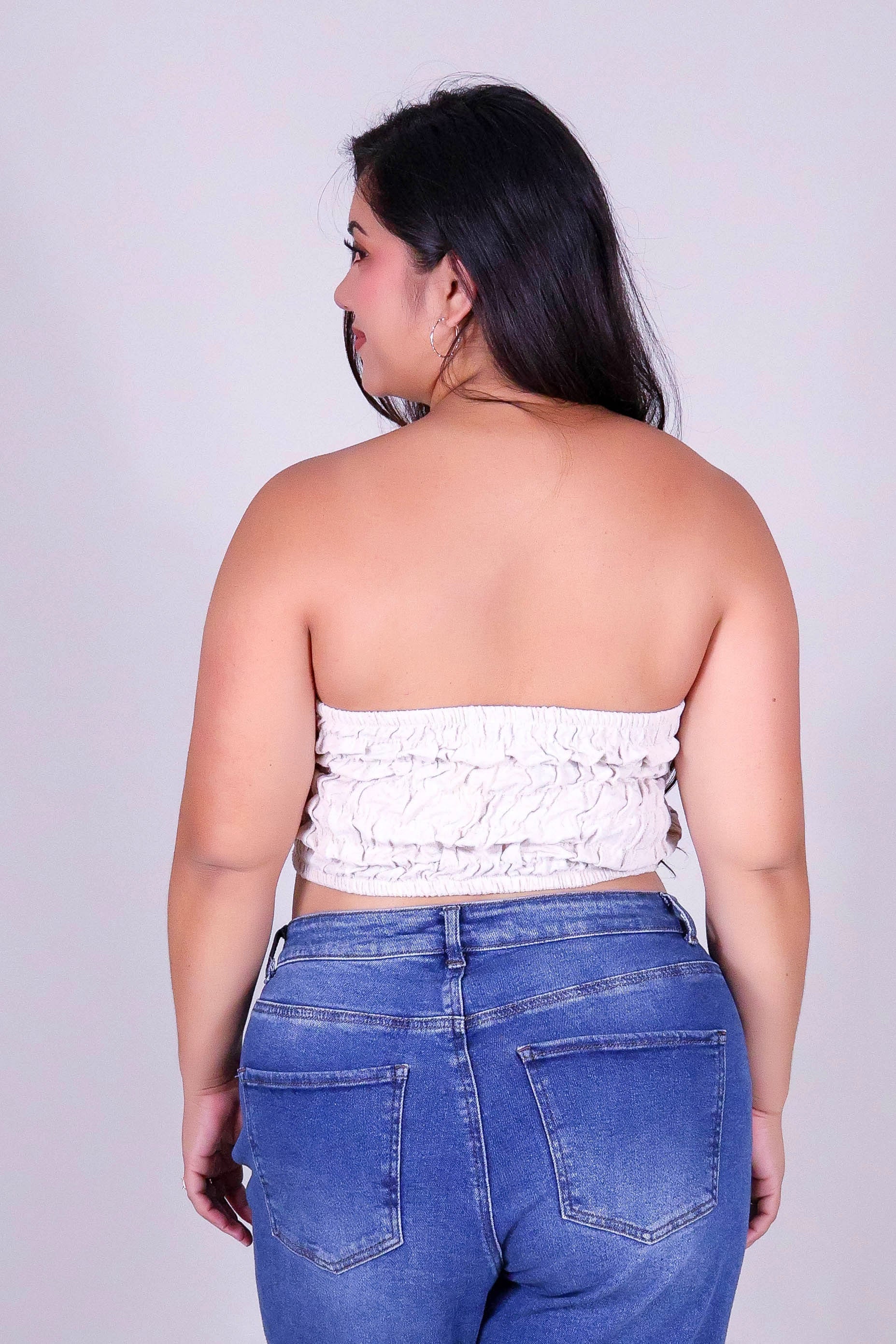 GIVE ME SUGAR SMOCKED CROP TUBE TOP - Image 4