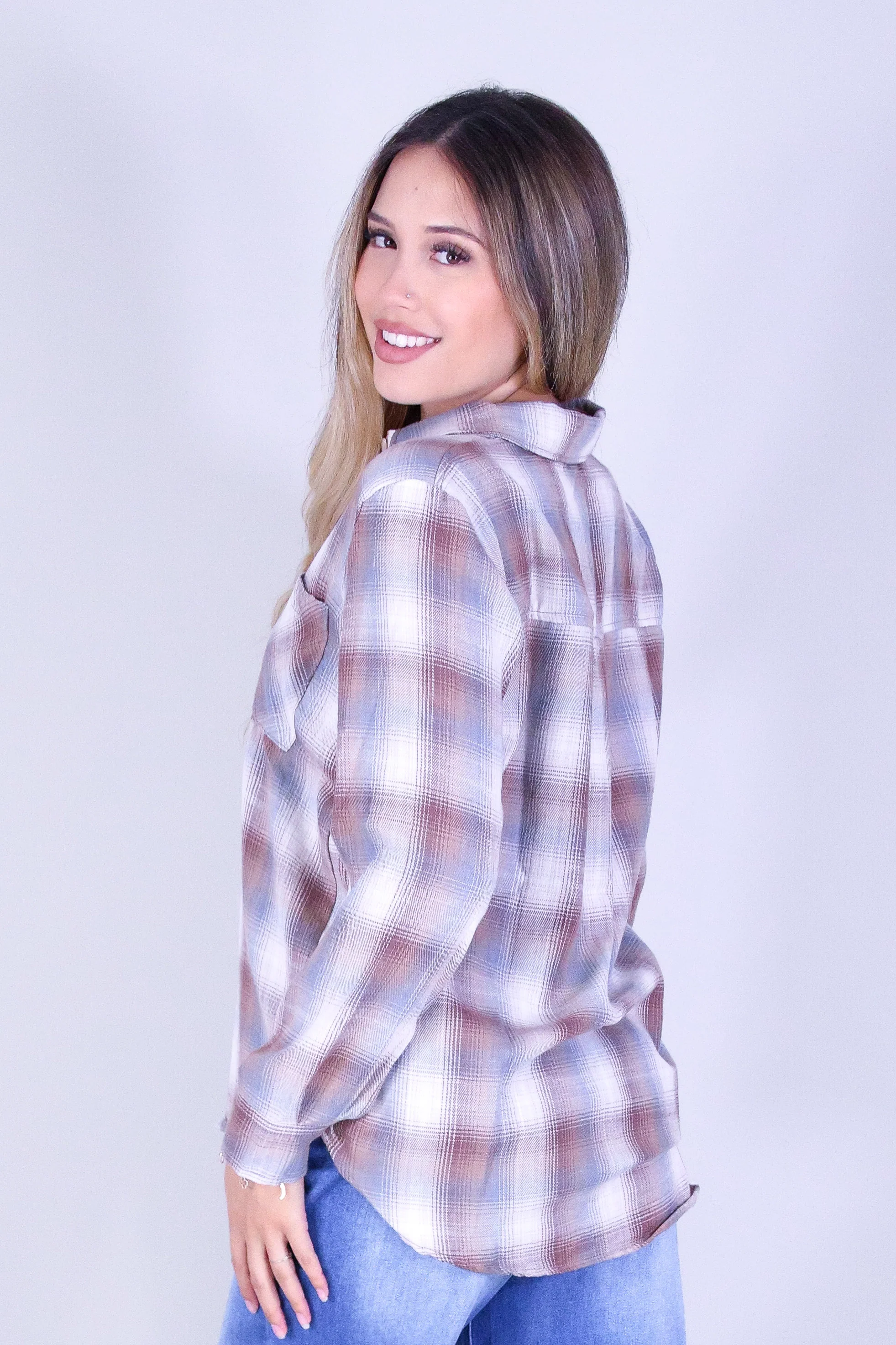 FEELING LIKE PLAID TOP - Image 4