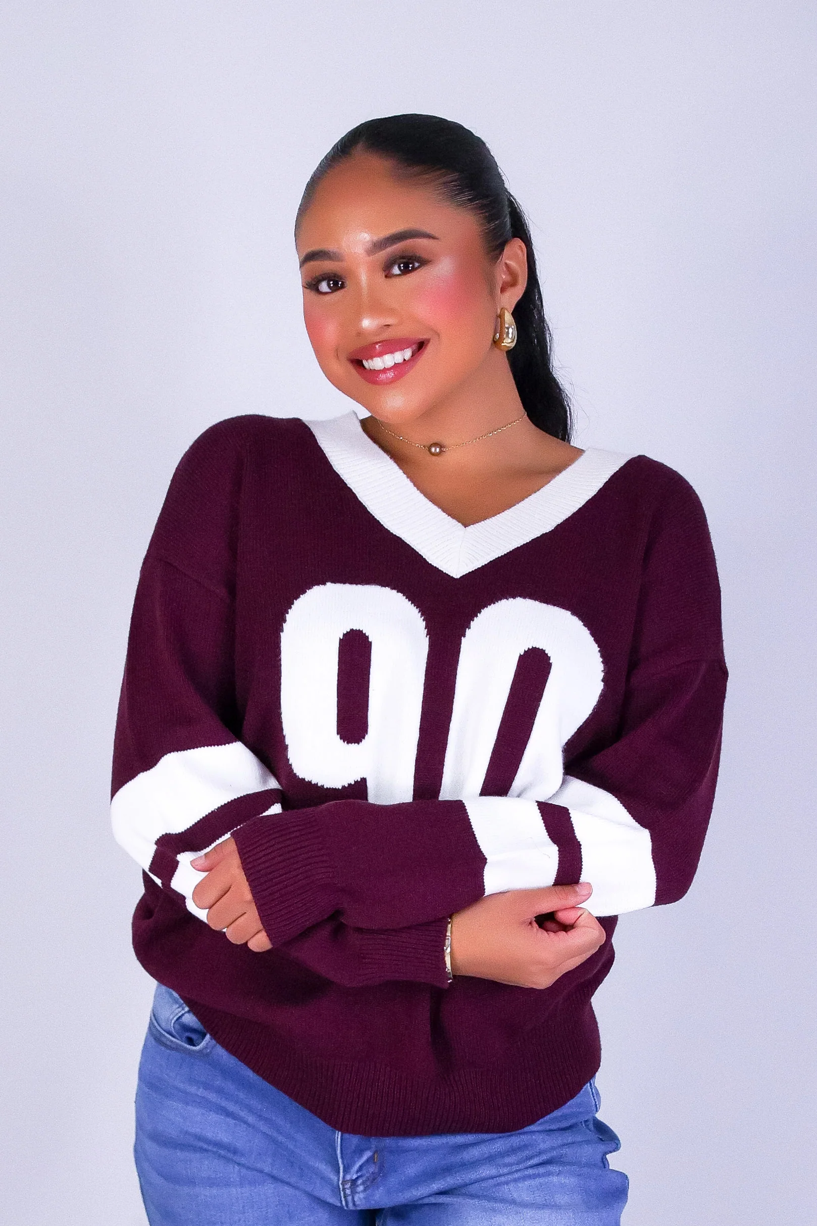90'S VARSITY SWEATER - Image 2