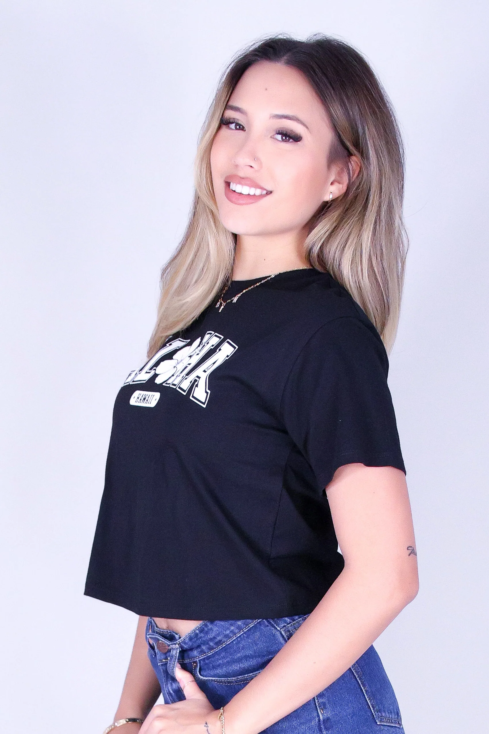 ALOHA HI CROP TEE - Image 3