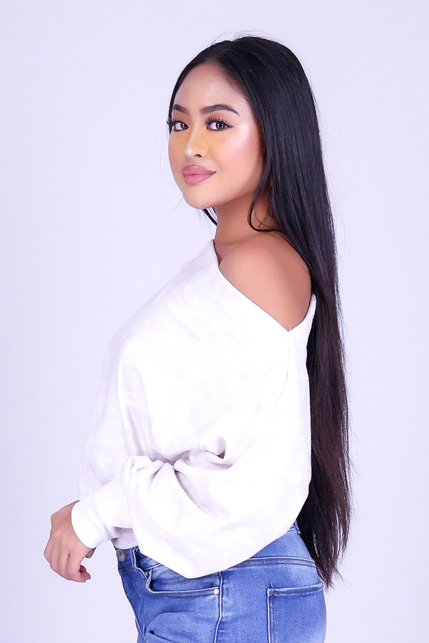 DEEP WOODS OFF SHOULDER SWEATER - Image 3