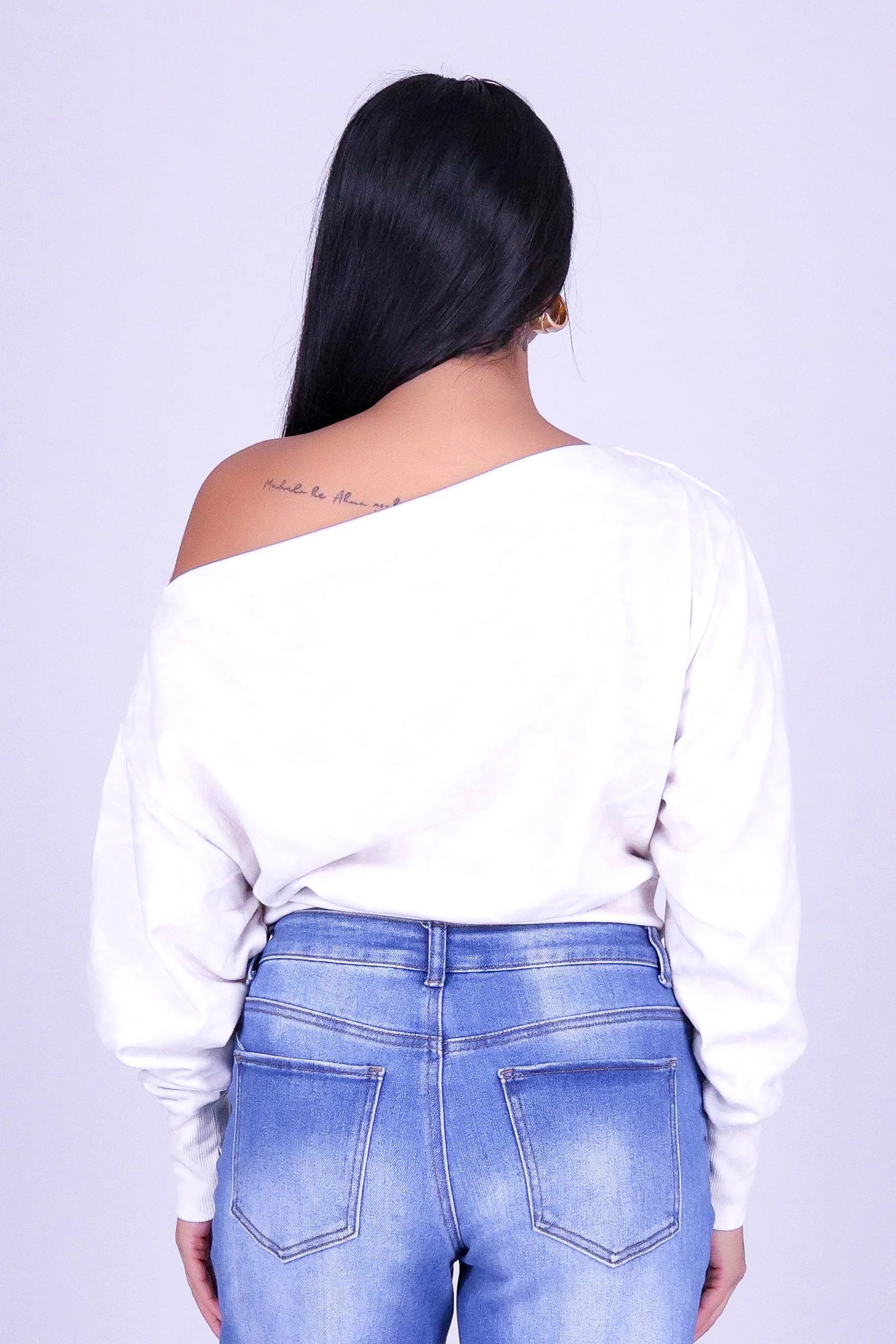 DEEP WOODS OFF SHOULDER SWEATER - Image 4