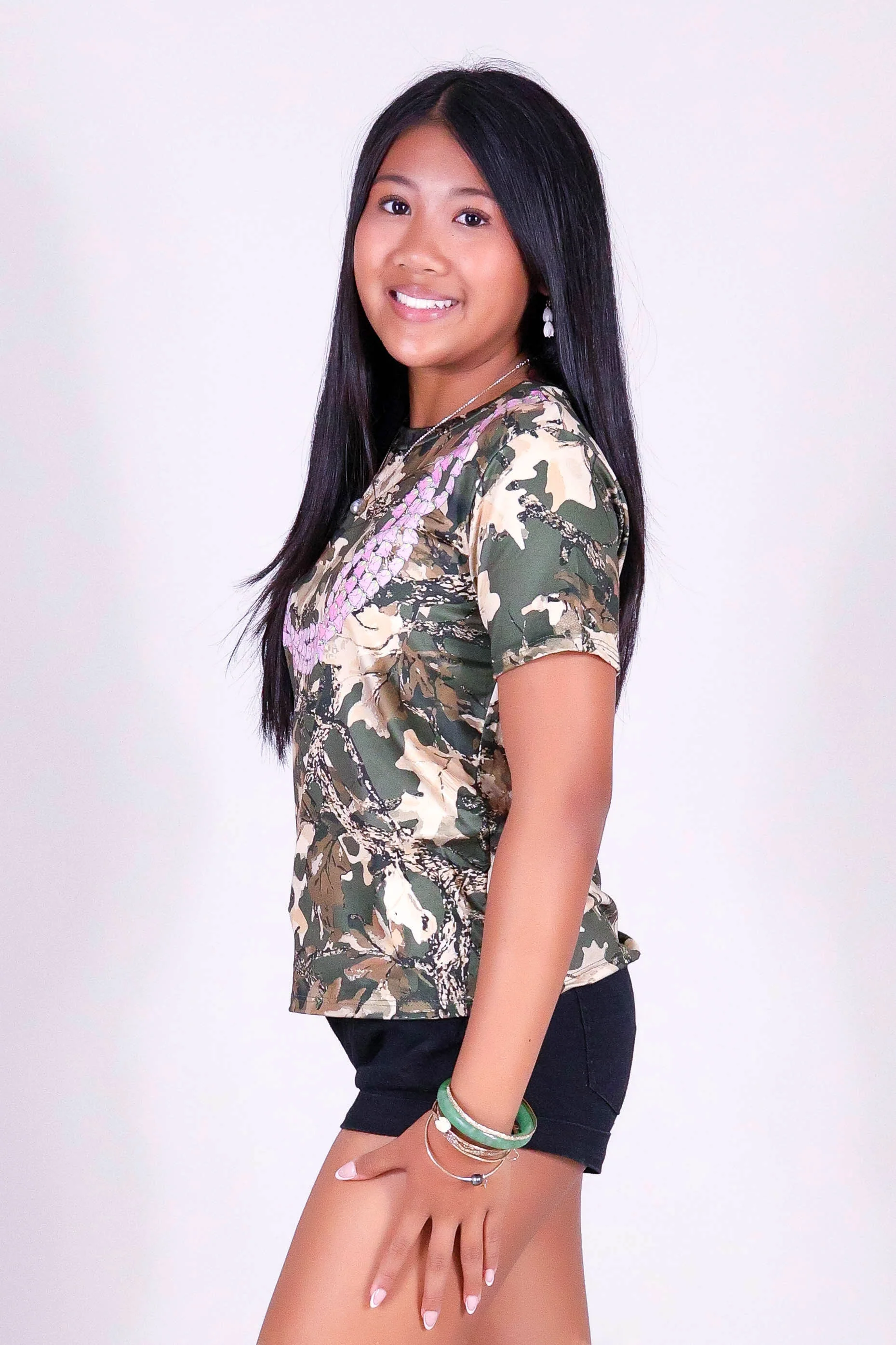 LOKELANI CAMO LEI TEE | KIDS SIZE 2-16 - Image 3