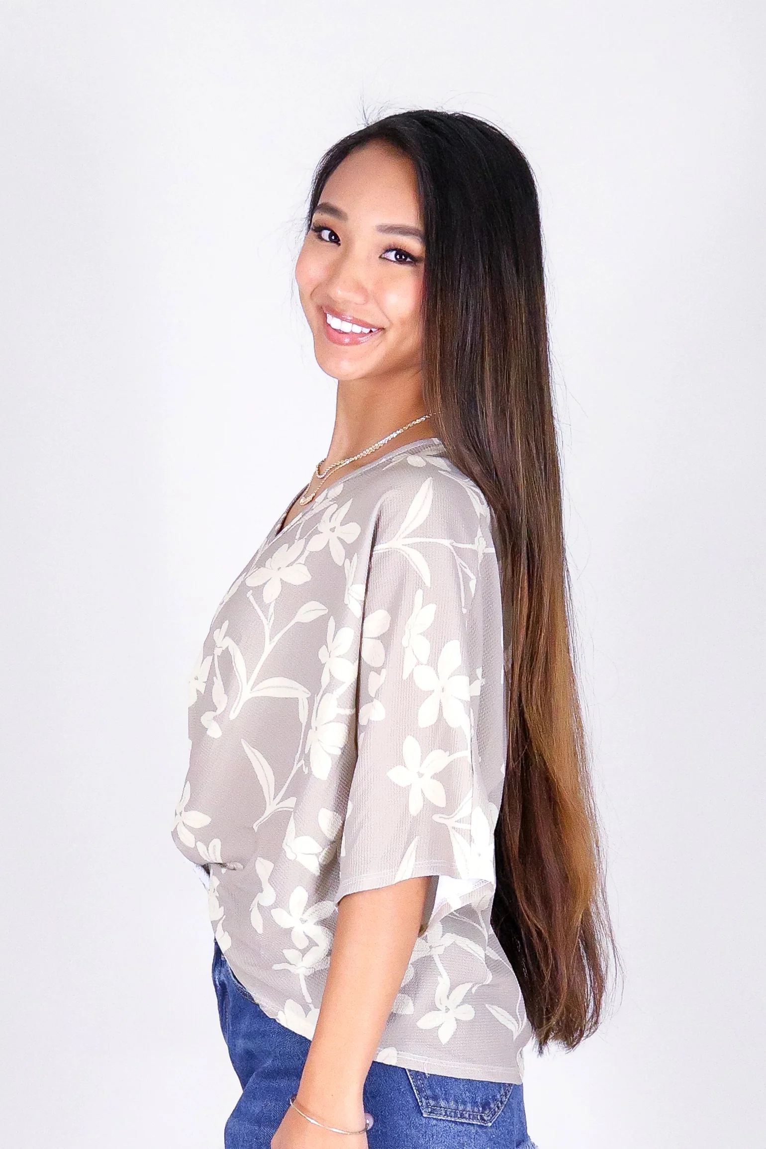JASMINE GARDENIA TWIST BOTTOM TOP - Image 3