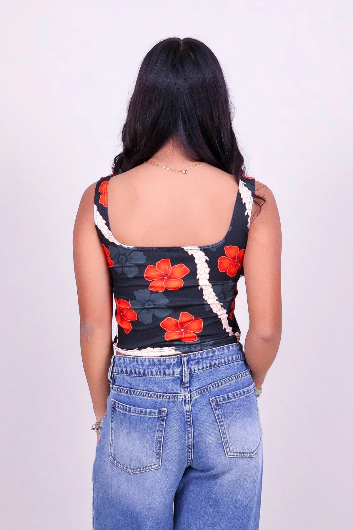 HAU PIKAKE SQUARE NECK TOP | KIDS SIZE 2-16 - Image 4