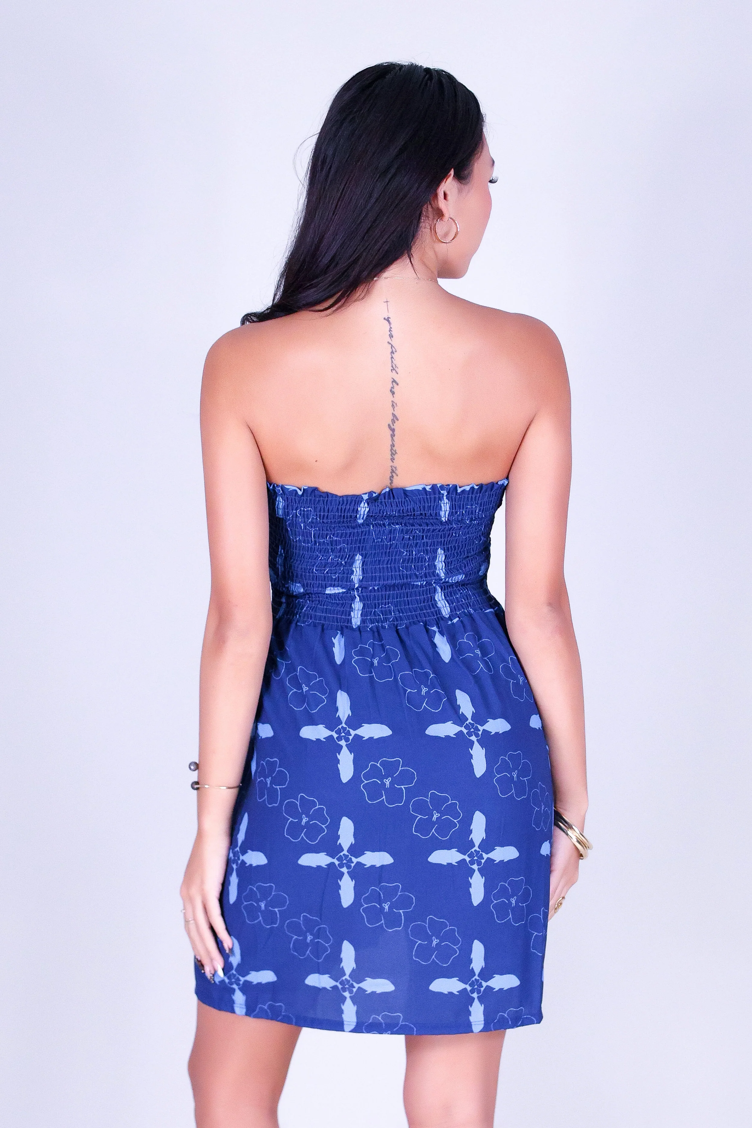 ULUA QUILT SMOCKED BABYDOLL DRESS - Image 4