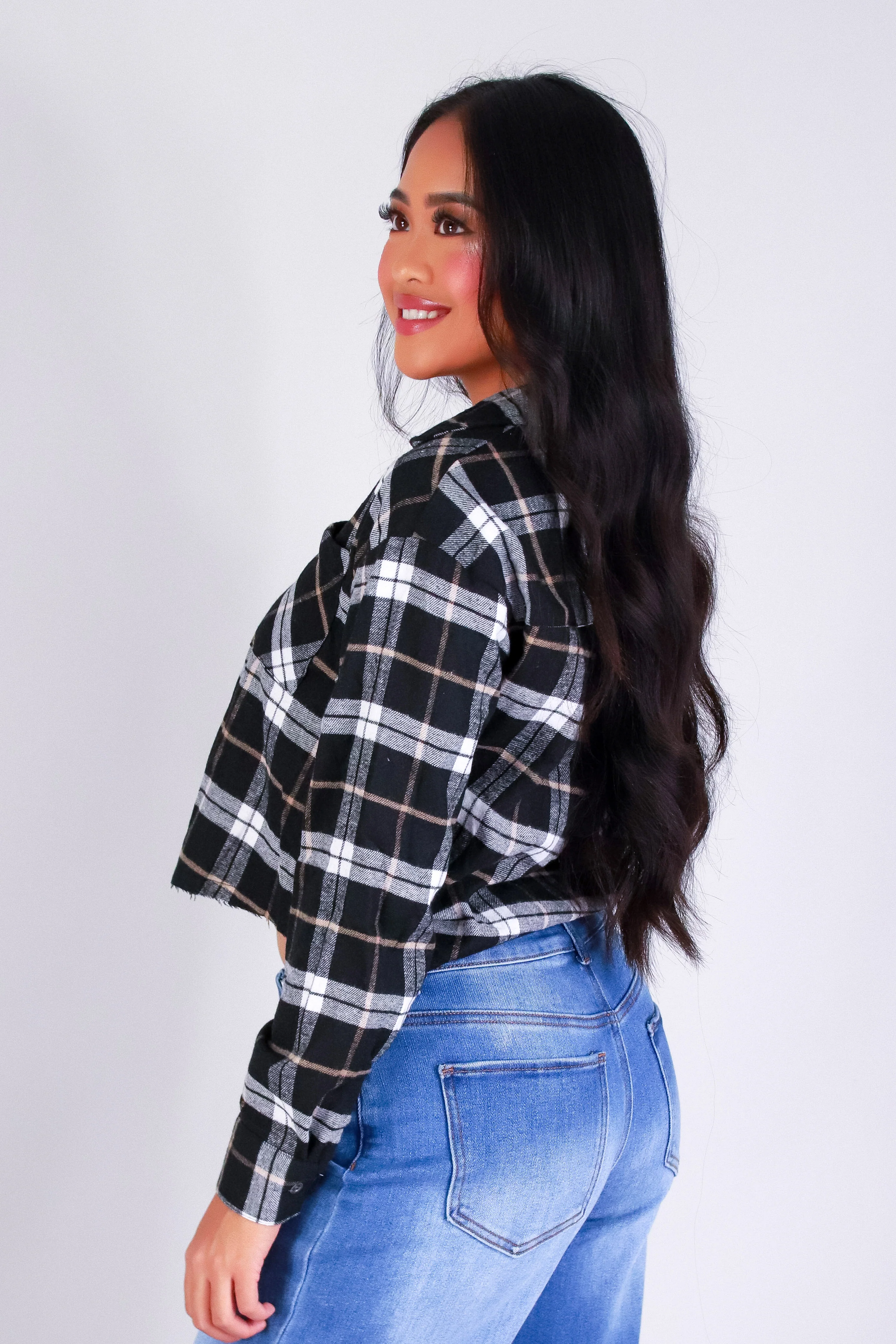 PRETTY IN PLAID TOP - Image 3