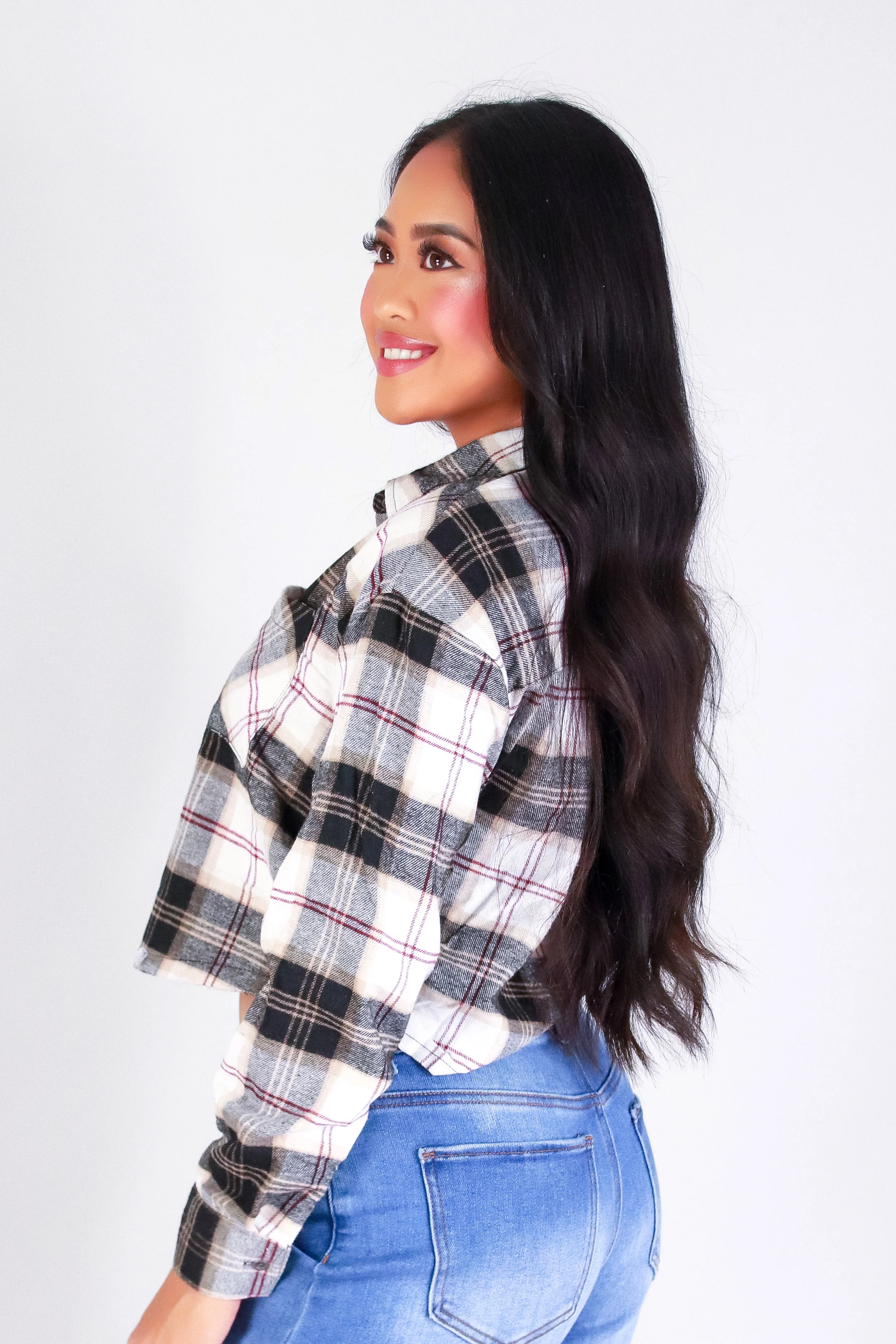 PRETTY IN PLAID TOP - Image 3