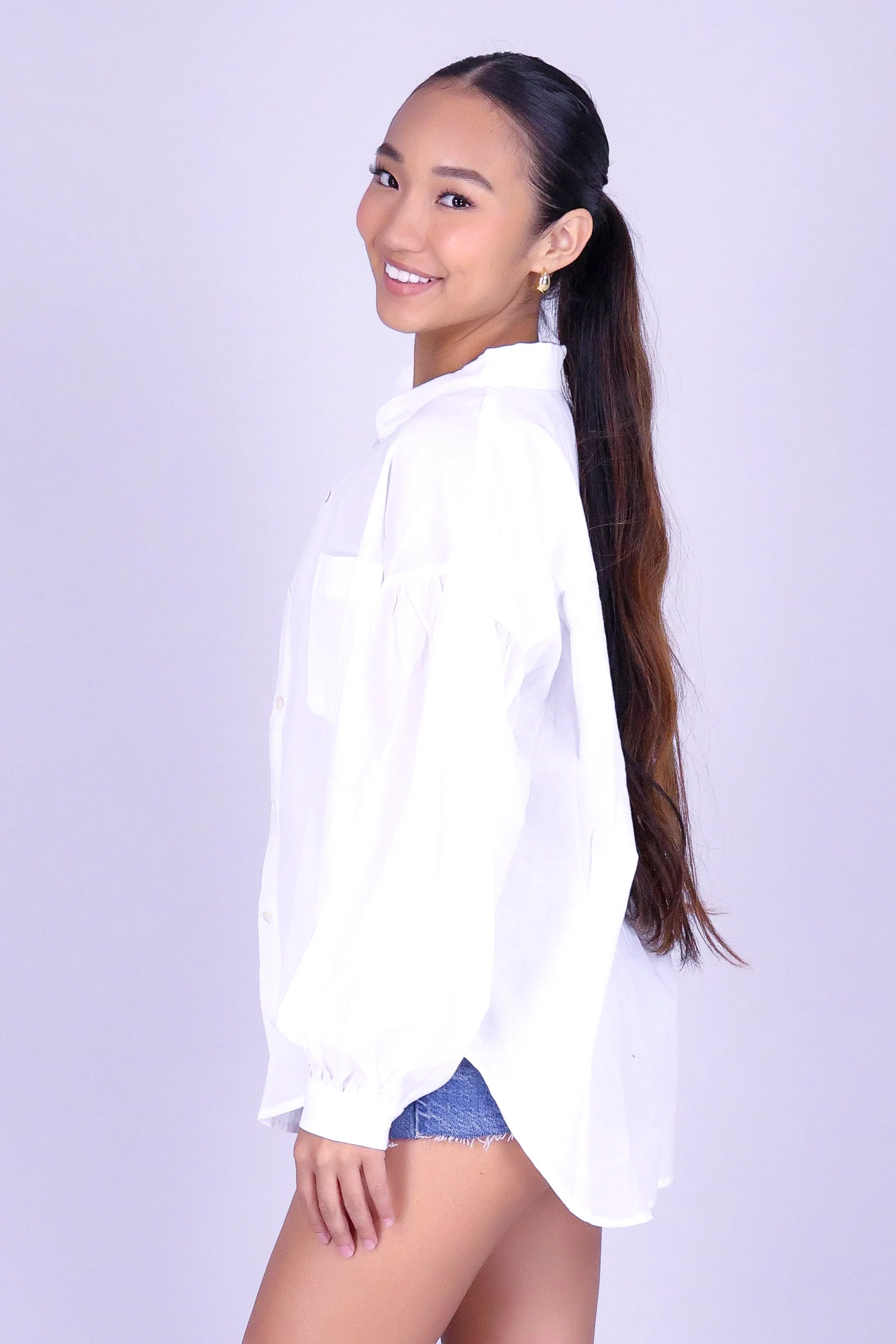 COOL ABOUT IT BUTTON DOWN TOP - Image 3