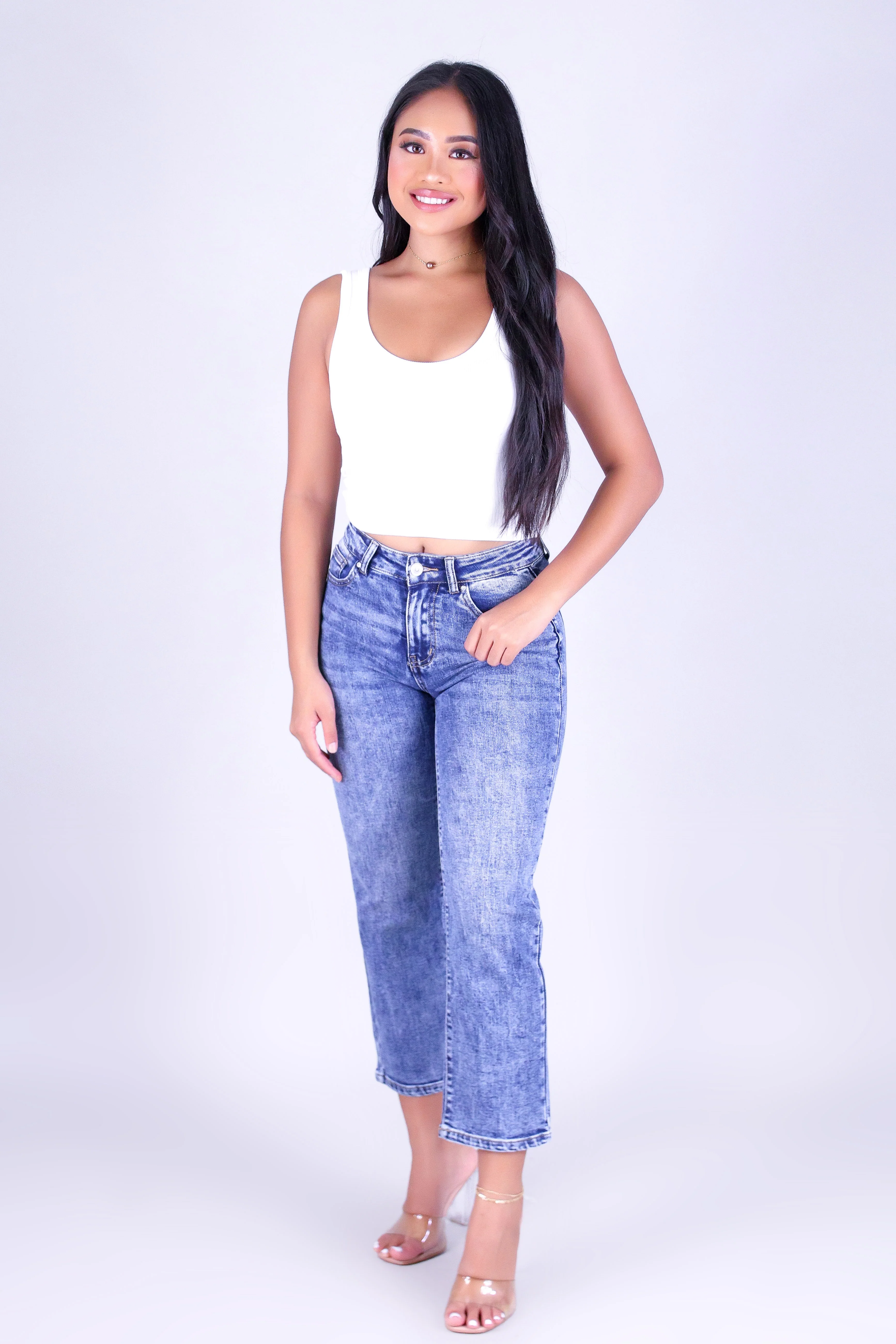 SCOOP ME UP CROP TANK