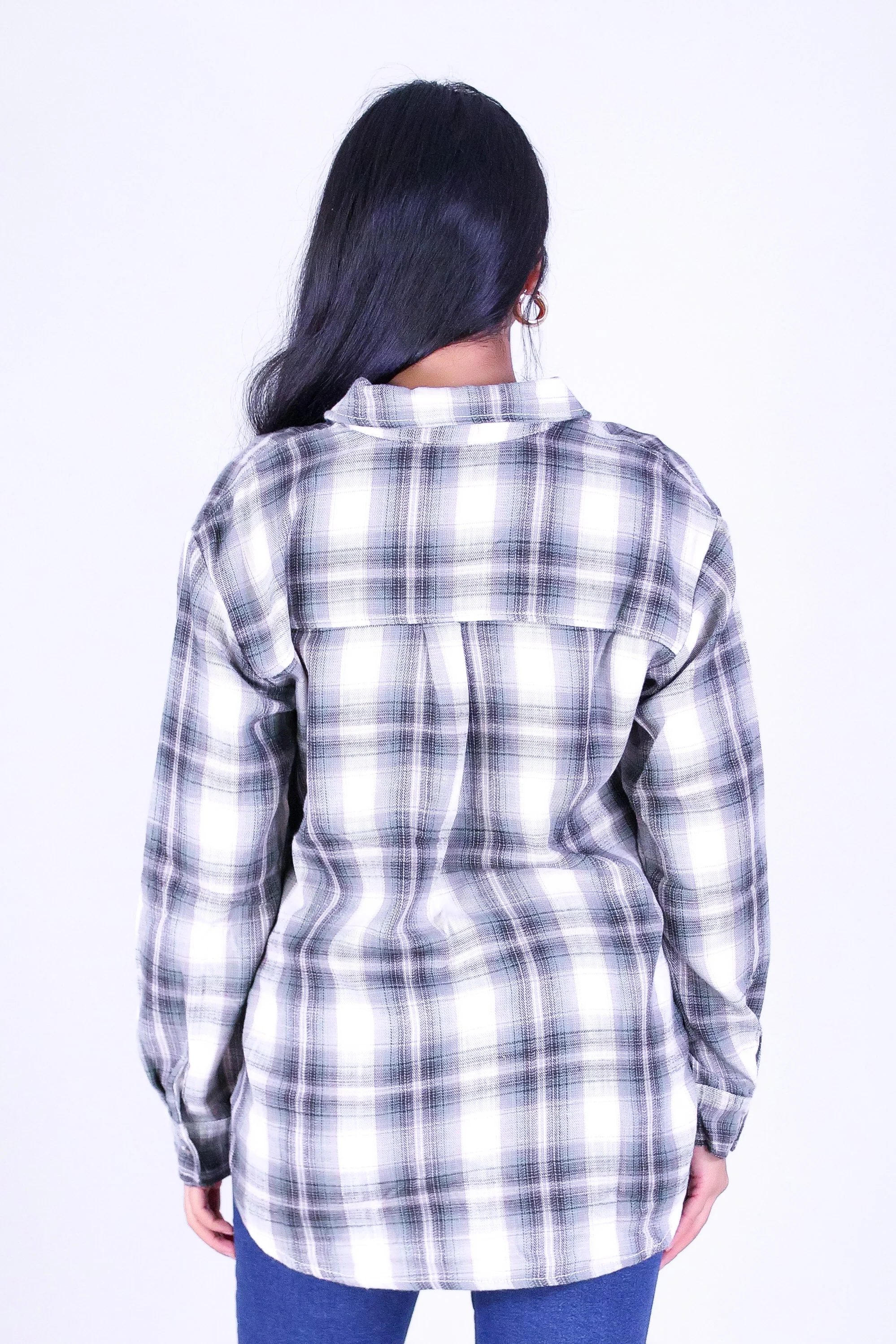 SWEET CHECKS OVERSIZED PLAID TOP - Image 4