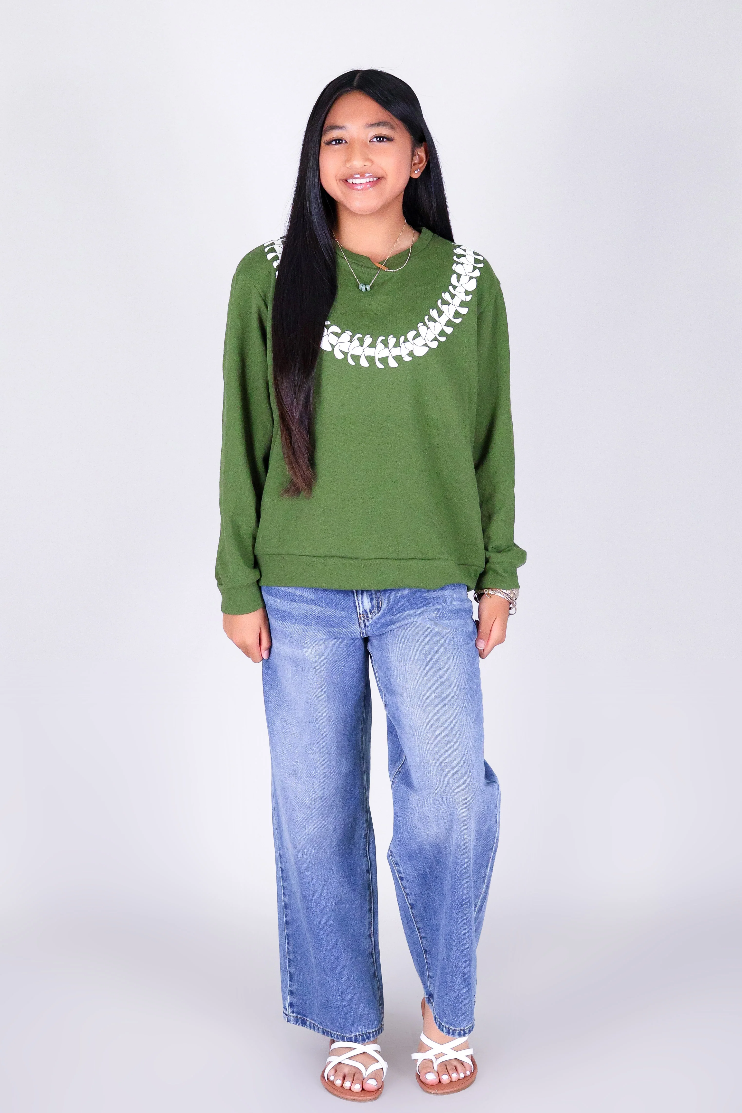 PUAKENIKENI LEI SWEATER | KIDS SIZE 2-16