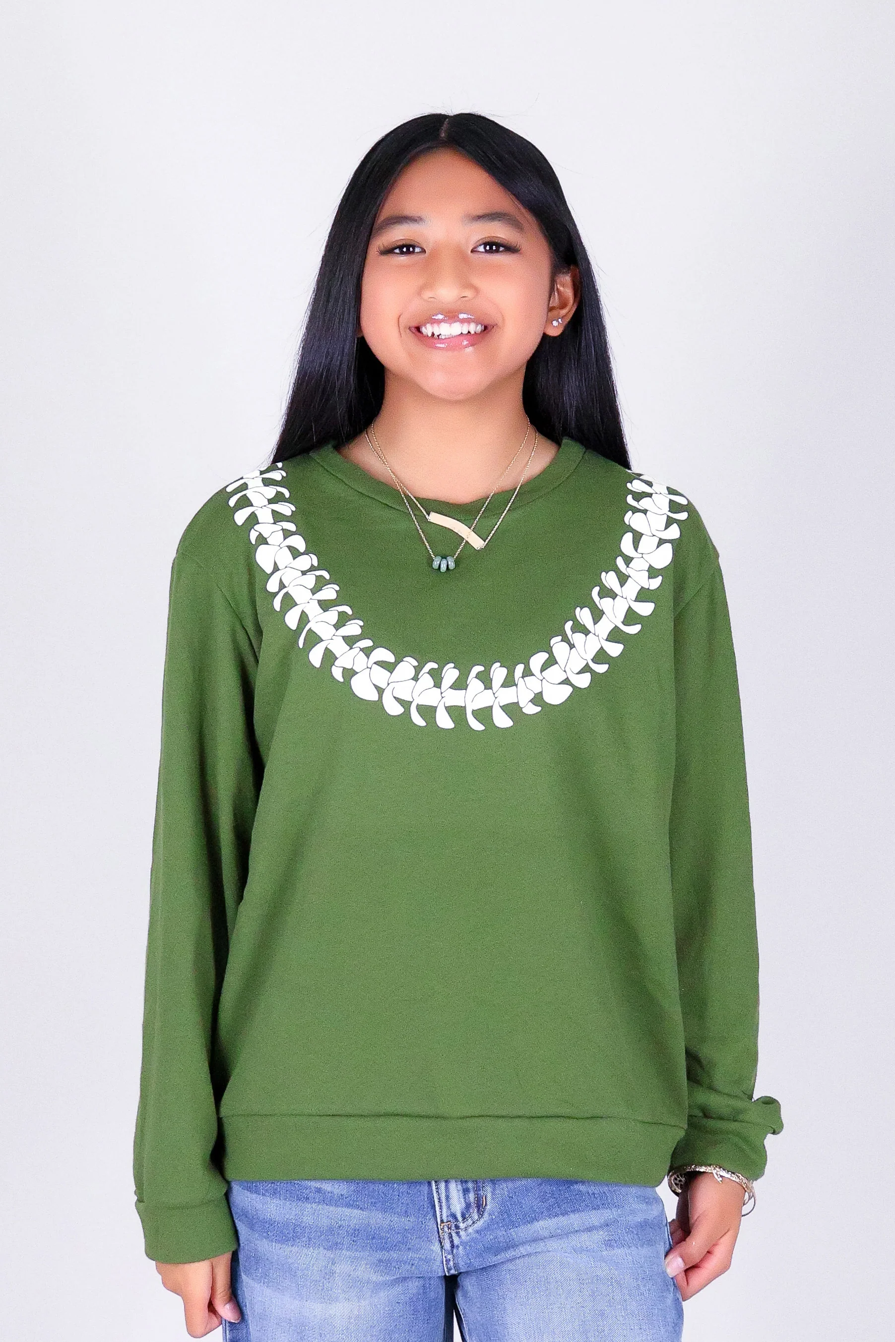 PUAKENIKENI LEI SWEATER | KIDS SIZE 2-16 - Image 2
