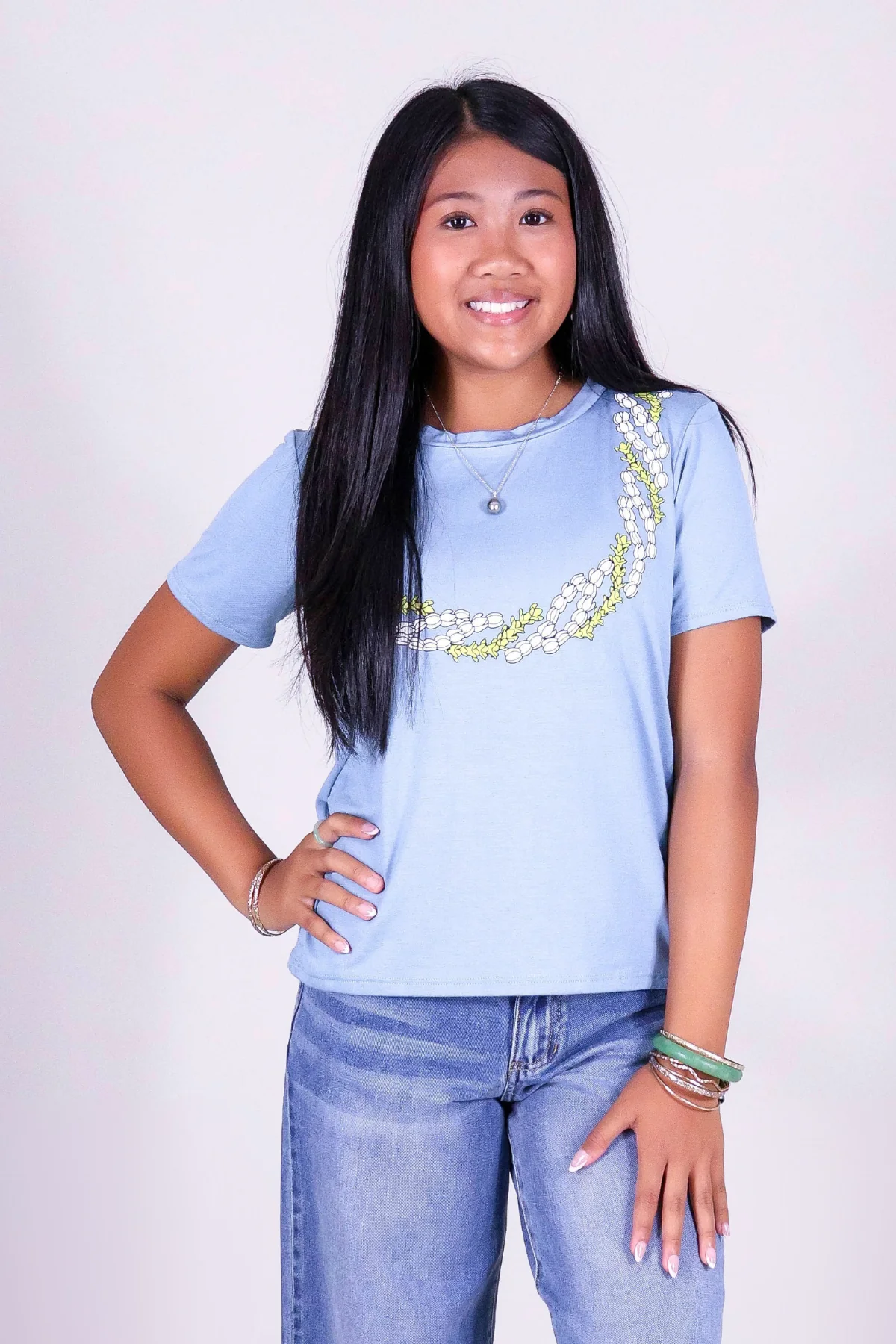 PAKALANA PIKAKE TWIST LEI TEE | KIDS SIZE 2-16 - Image 2