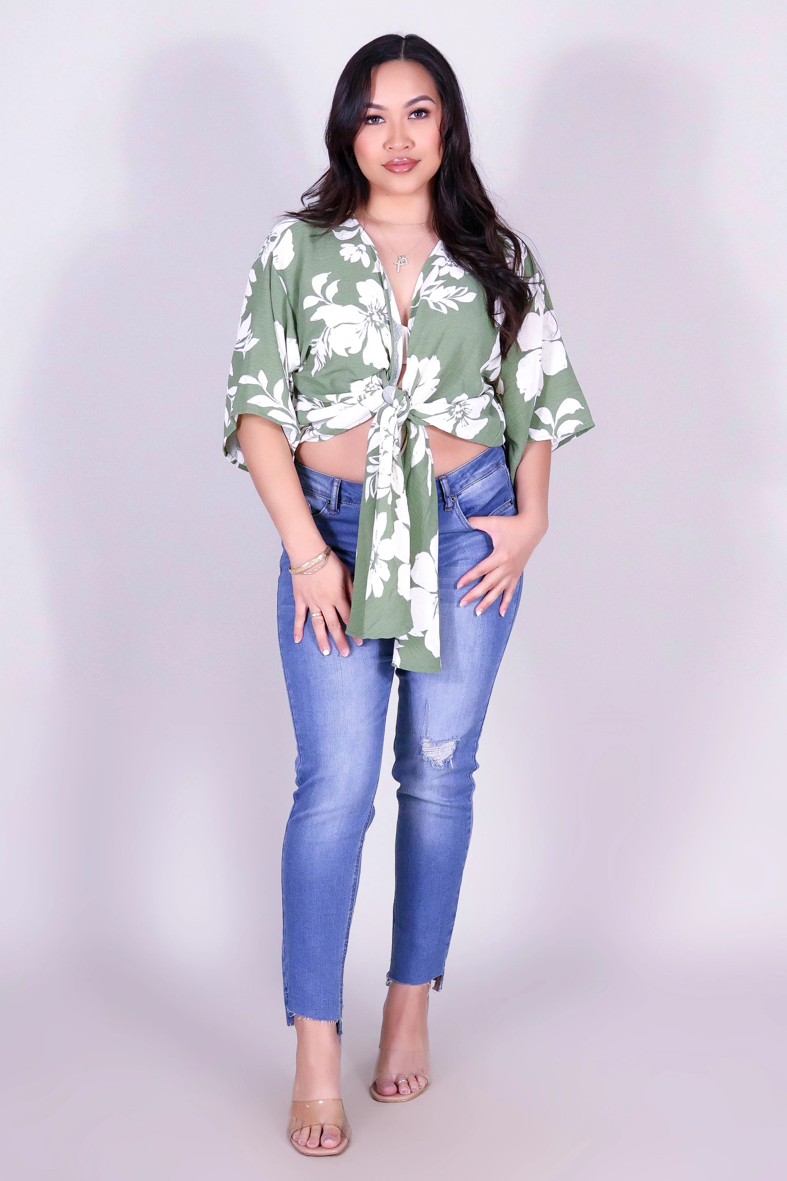 SUNDOWN DRAPE TOP