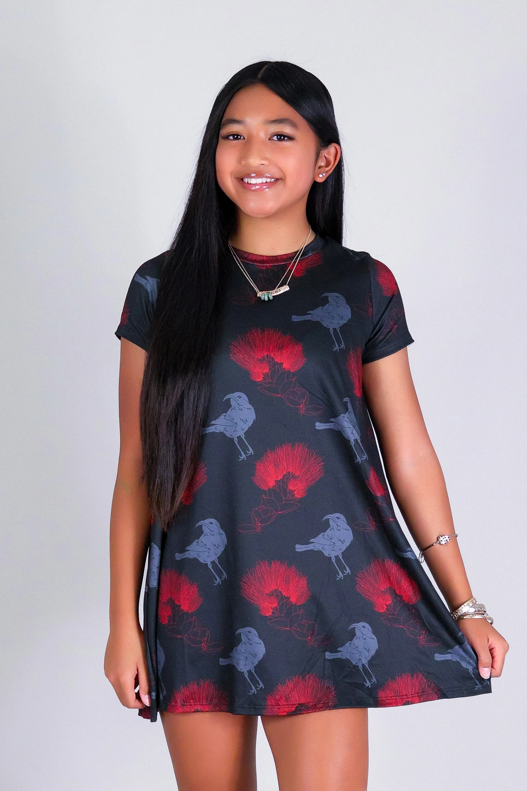 IIWI BIRD TRAPEZE DRESS | KIDS SIZE 2-16 - Image 4