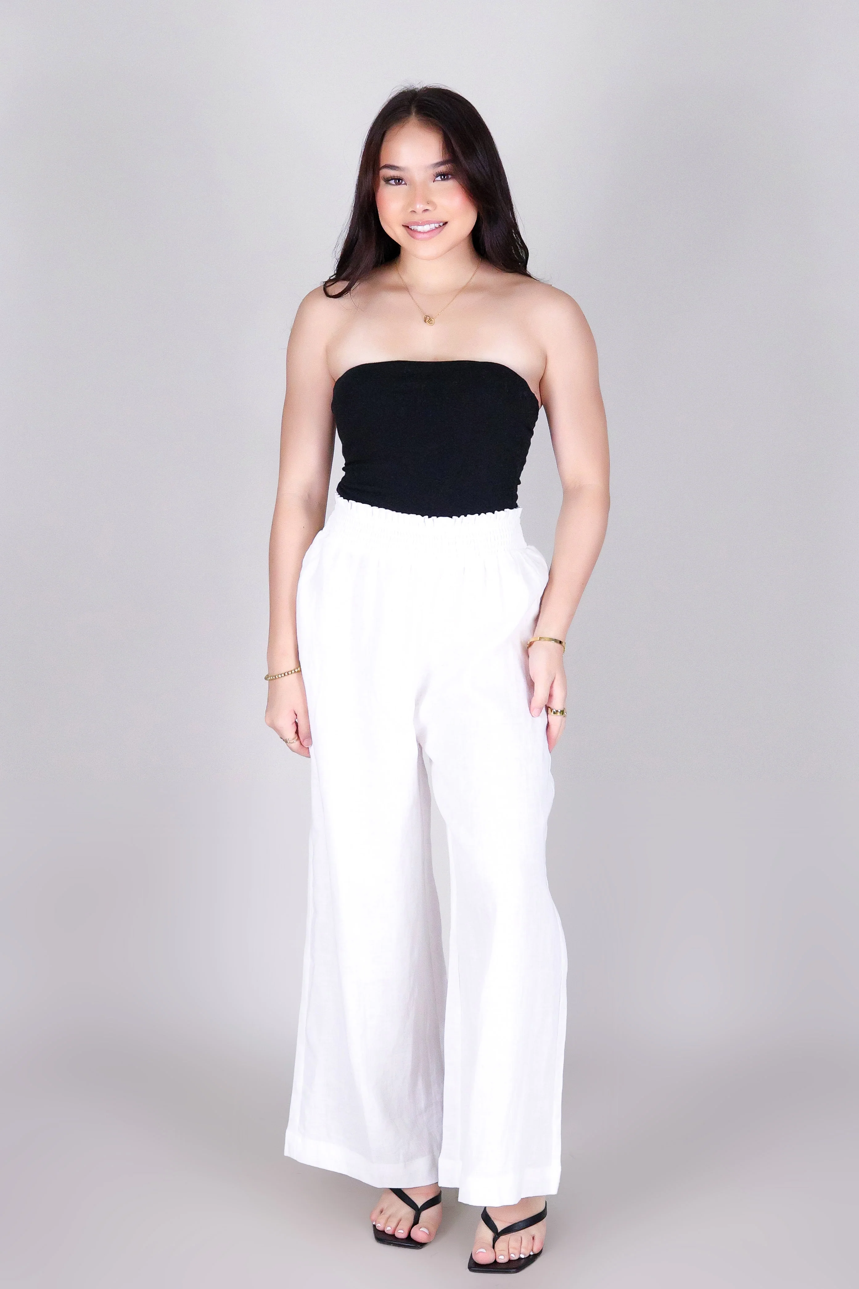 DESERT EASE SMOCKED WAIST PANTS