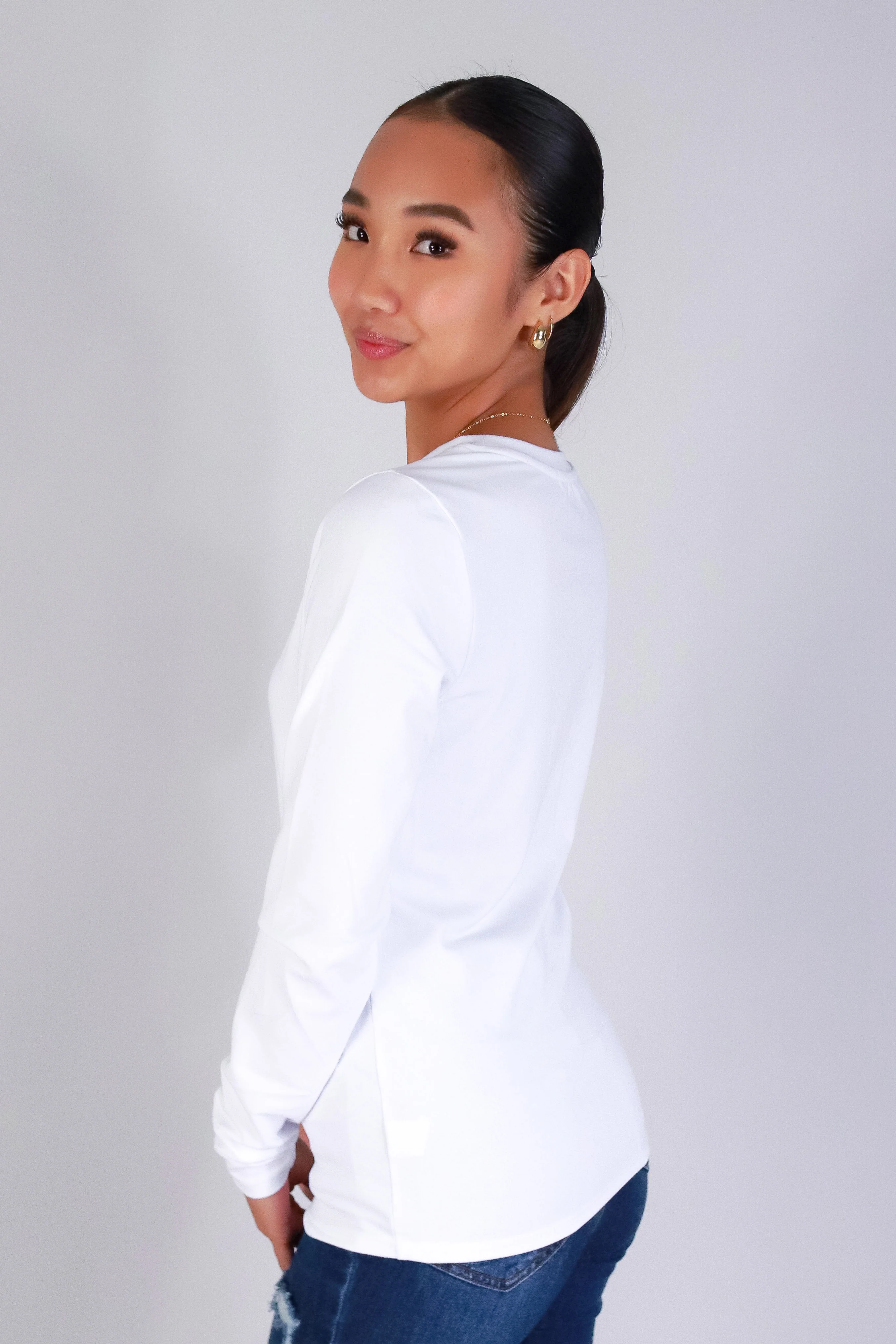 SOFT CHARM LONG SLEEVE TOP - Image 3
