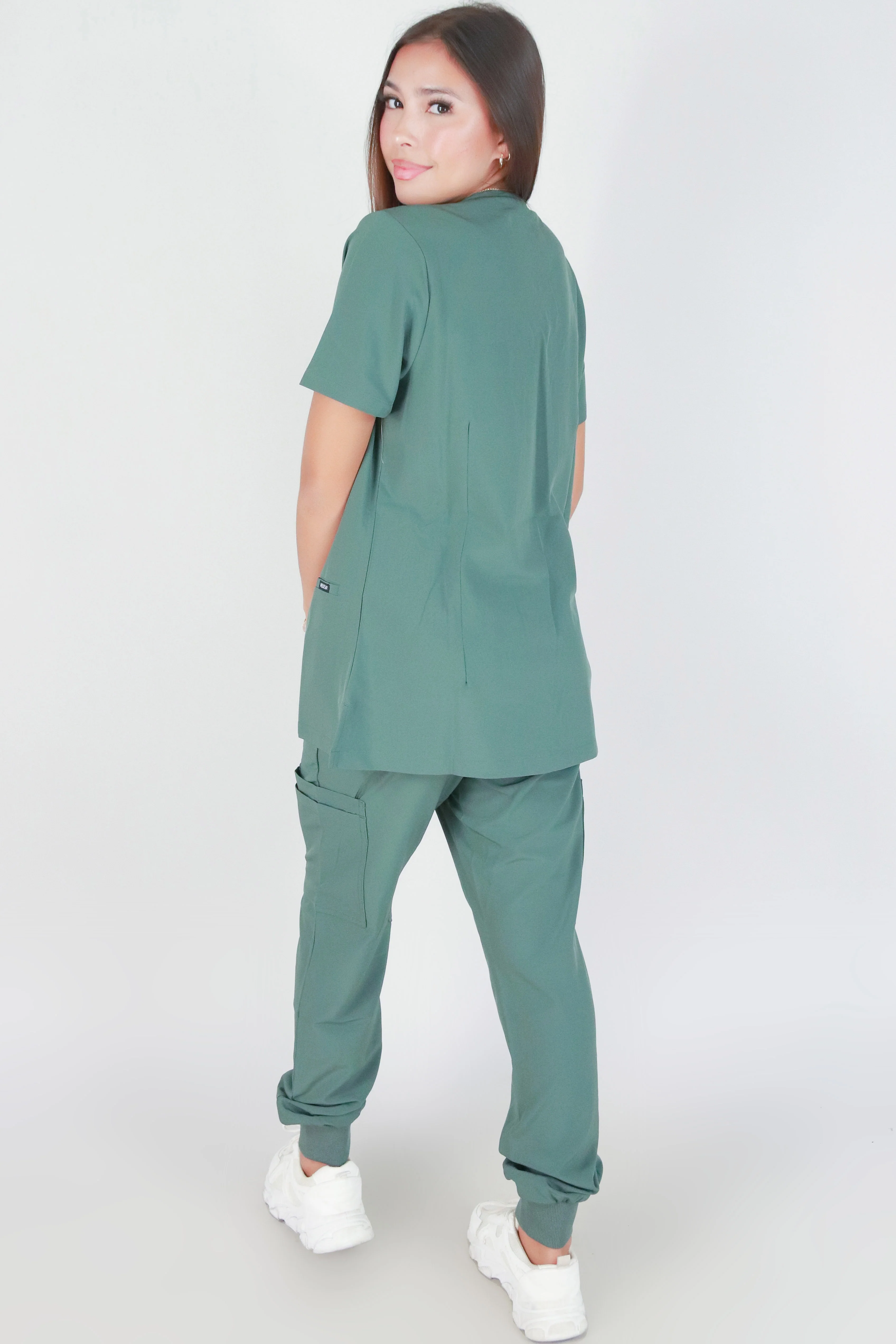 BE PATIENT WITH ME SCRUB TOP - Image 2